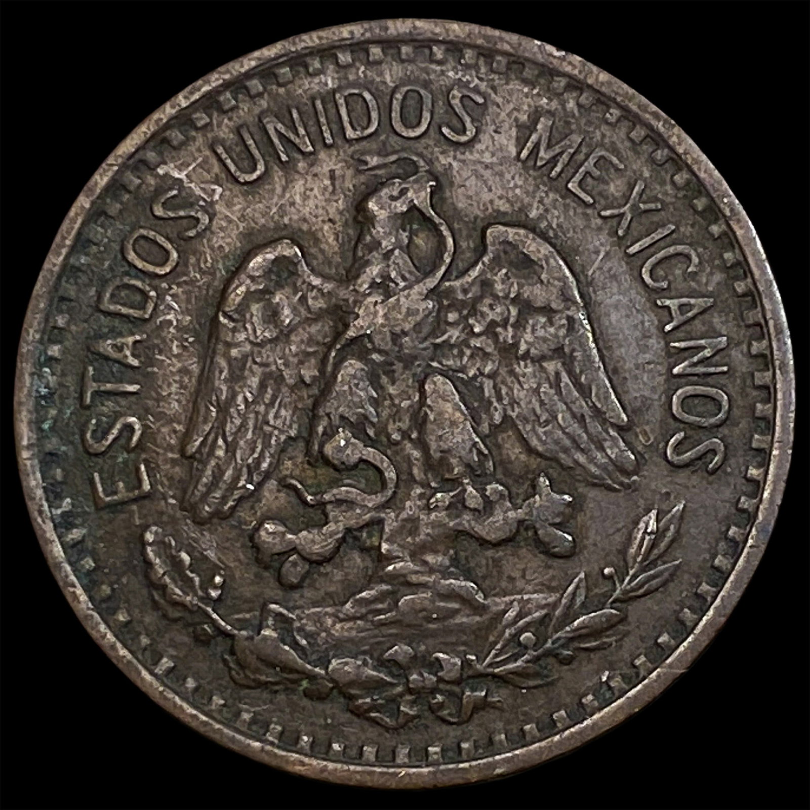 1906 Mexico Bronze 1 Centavo Wide Date: 1906 Mexico Bronze 1 Centavo Wide Date