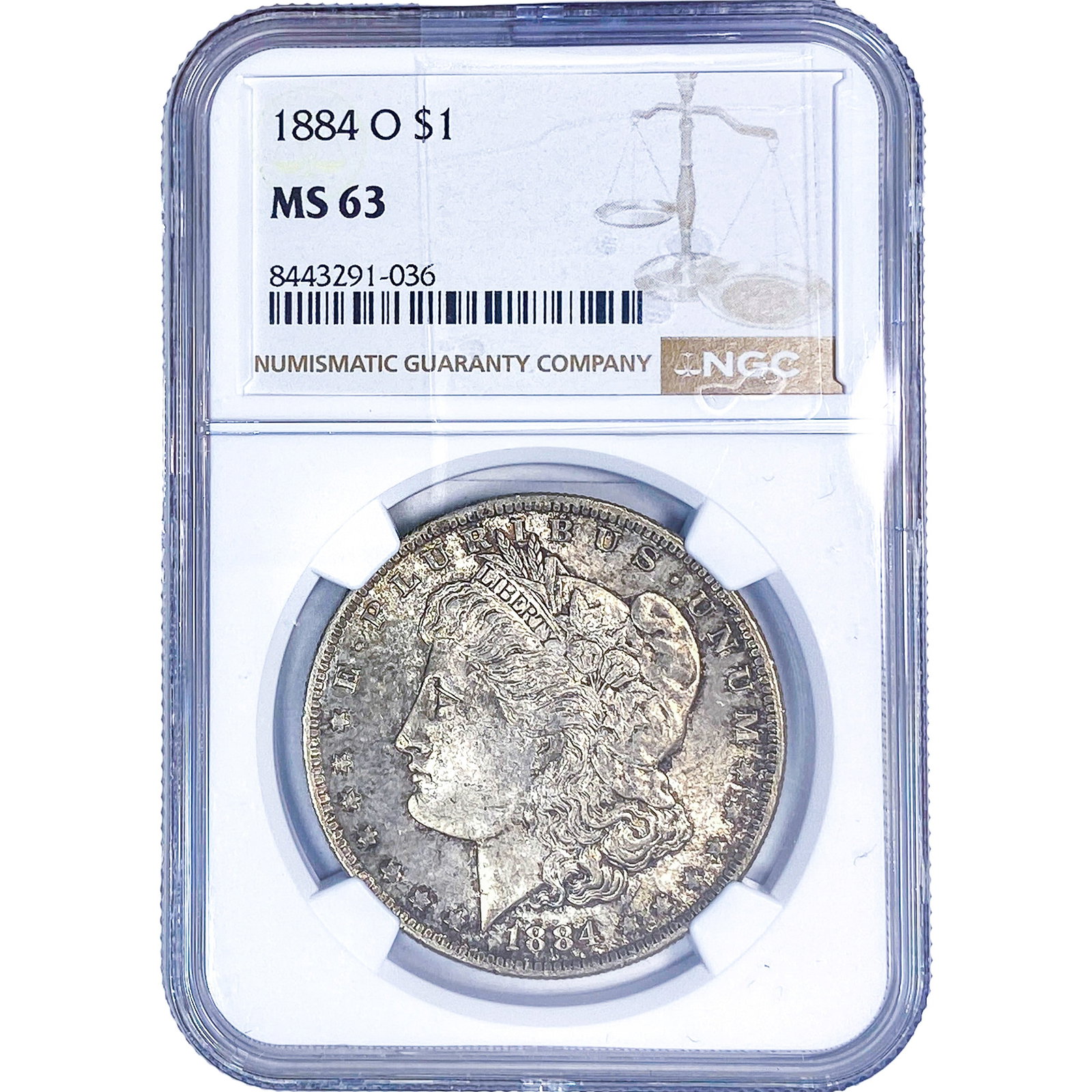 1884-O Morgan Silver Dollar NGC MS63 (1 of 2)