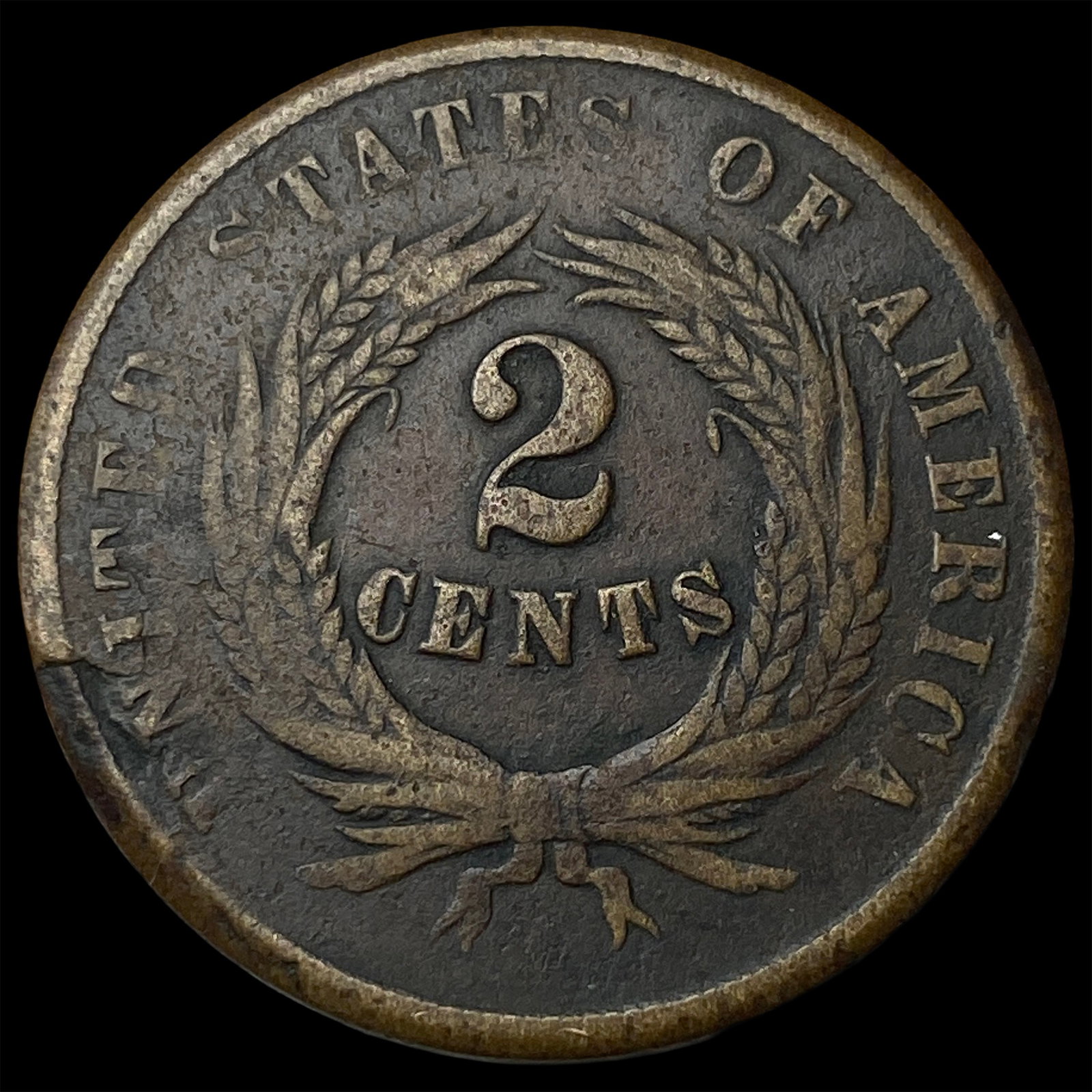 1864 Two-Cent Piece NICELY CIRCULATED - 2