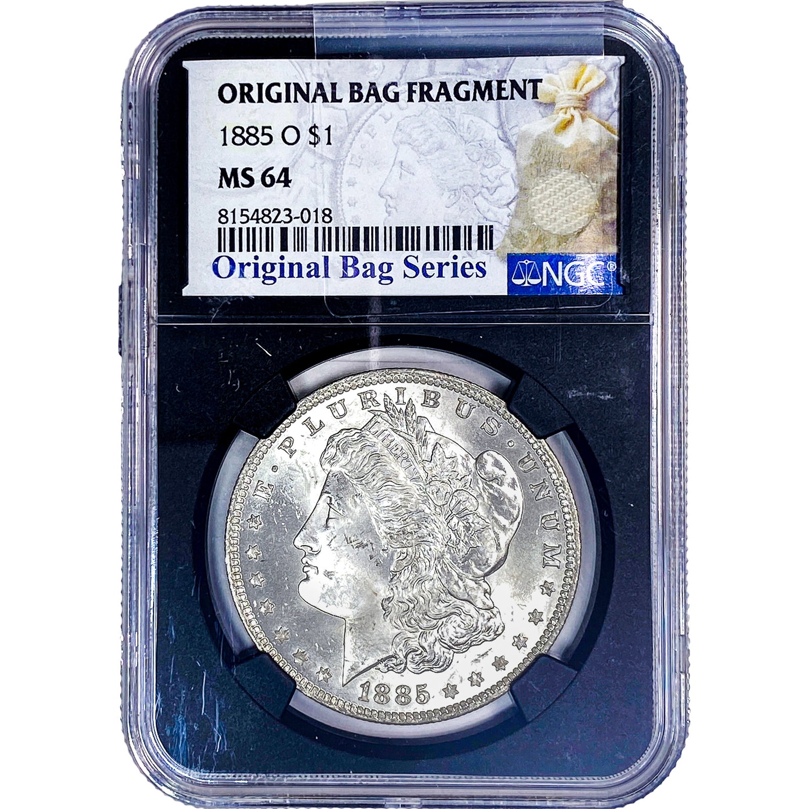 1885-O Morgan Silver Dollar NGC MS64: 1885-O Morgan Silver Dollar NGC MS64