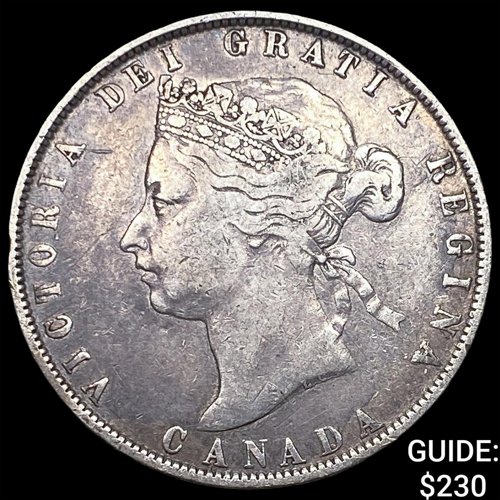 1872-H Canada Silver 50 Cents: 1872-H Canada Silver 50 Cents