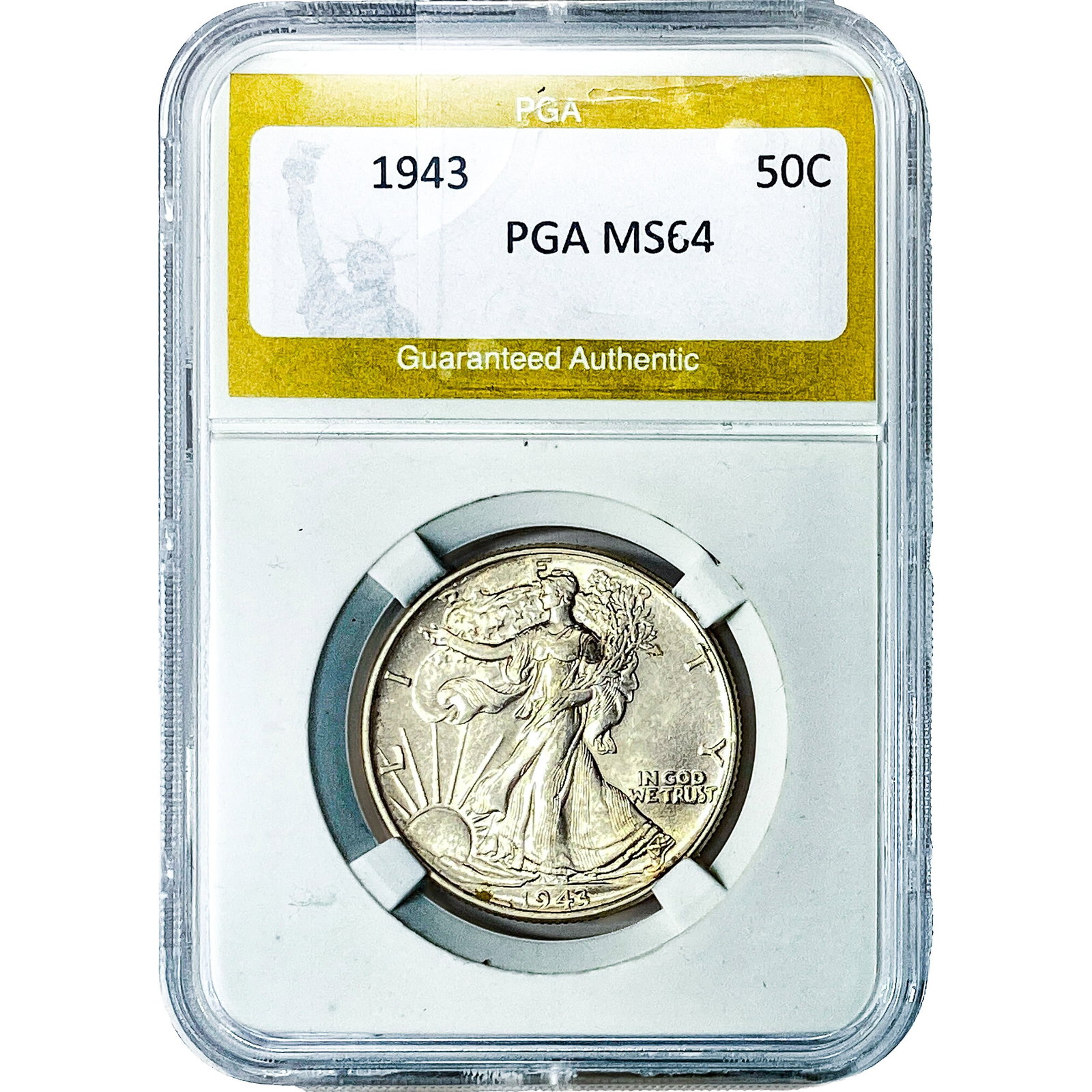 1943 Walking Liberty Half Dollar PGA MS64 (1 of 2)