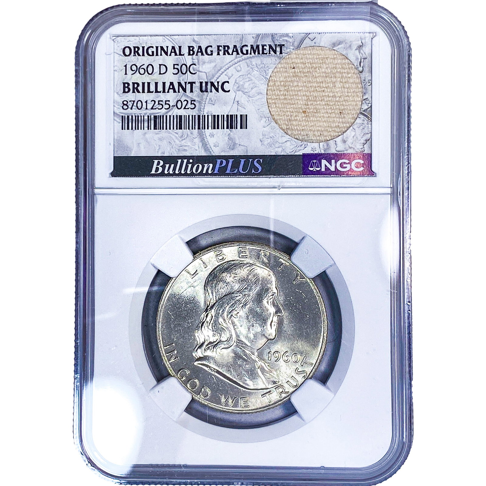 1960-D Franklin Half Dollar NGC BU: 1960-D Franklin Half Dollar NGC BU
