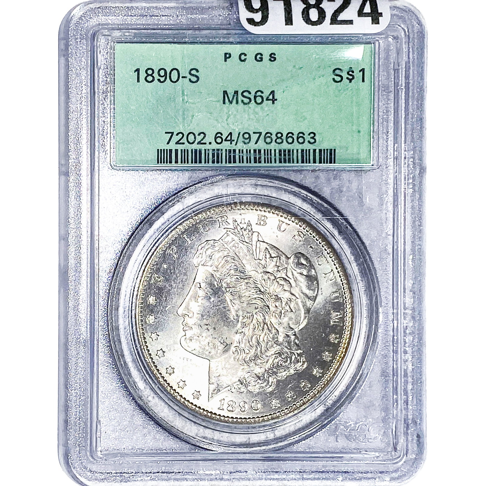1890-S Morgan Silver Dollar PCGS MS64 (1 of 2)