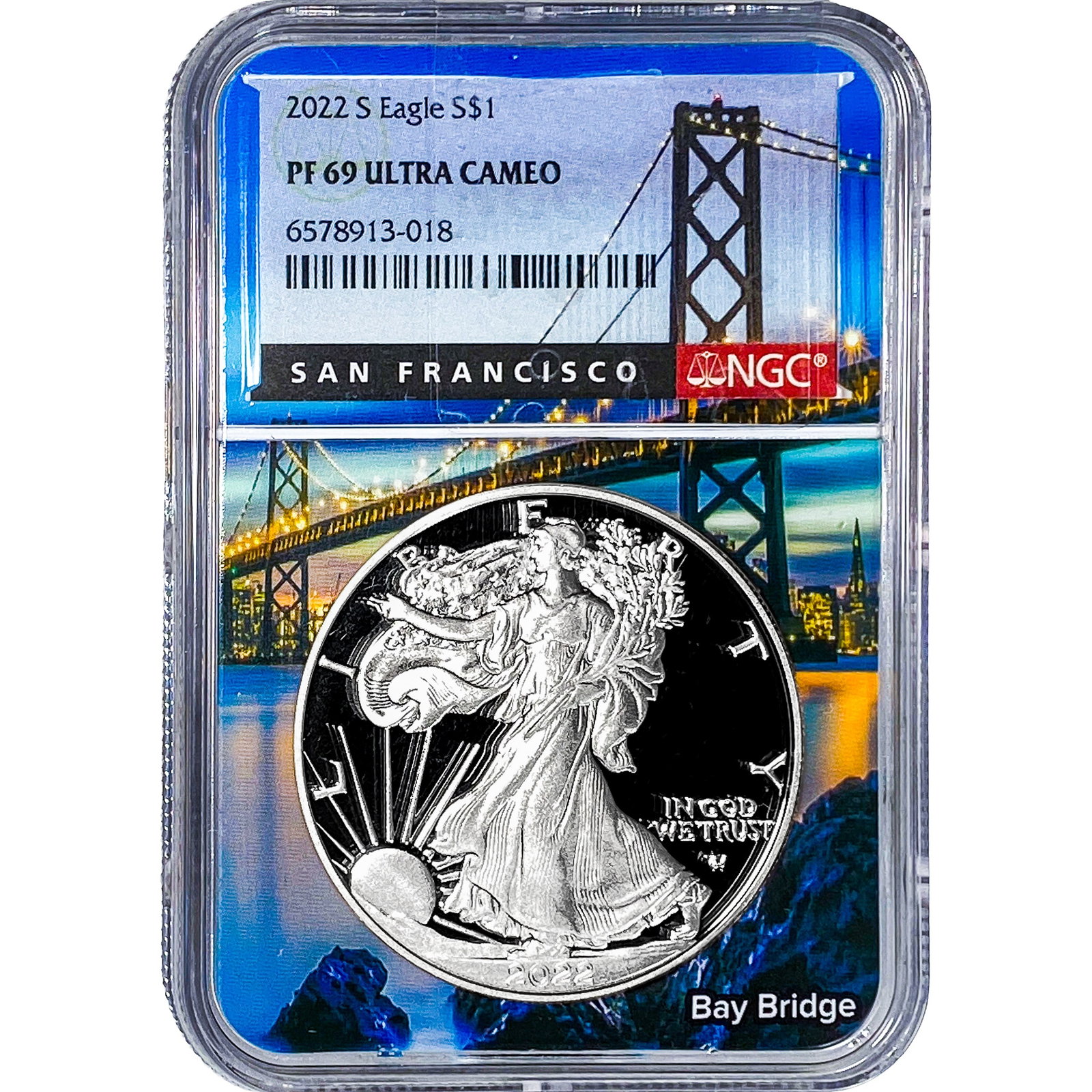 2022-S Silver Eagle NGC PF69 Ultra Cameo: 2022-S Silver Eagle NGC PF69 Ultra Cameo