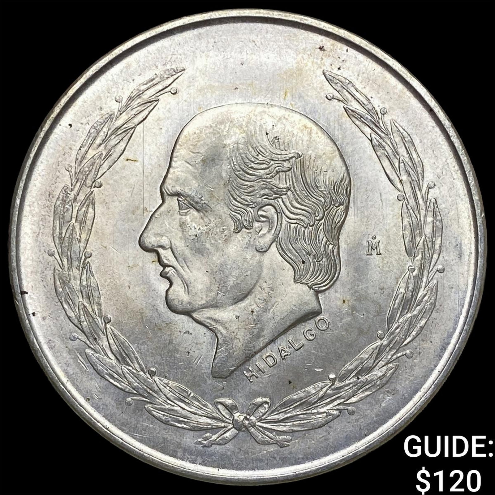 1951Mo Mexico Silver 5 Pesos: 1951Mo Mexico Silver 5 Pesos