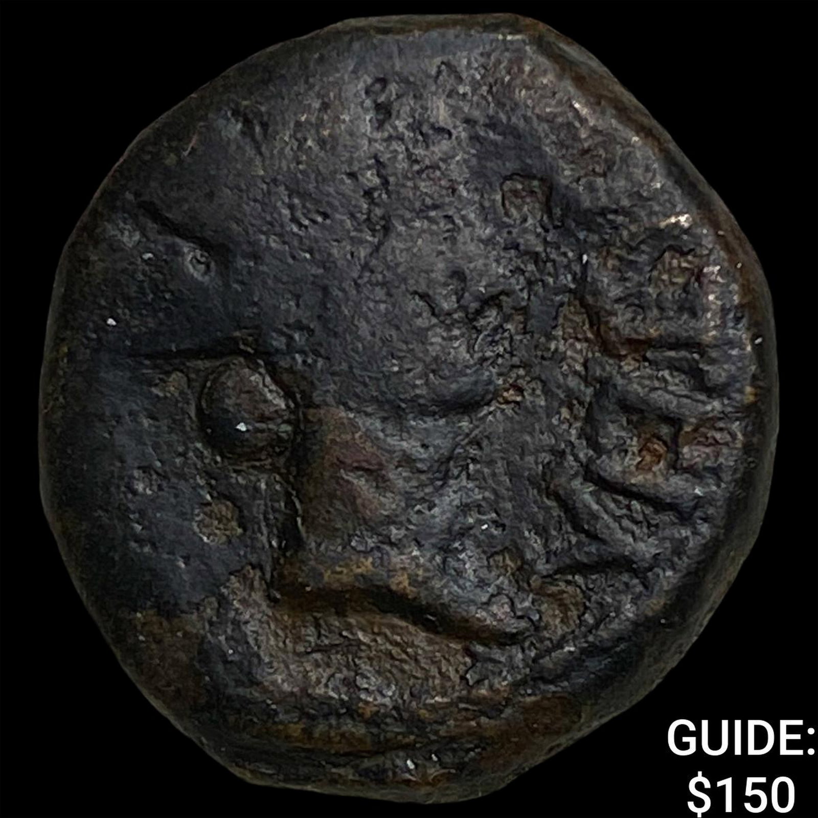 Roman Hispania Carteia 1st Cent. BC Bronze Semis (1 of 2)