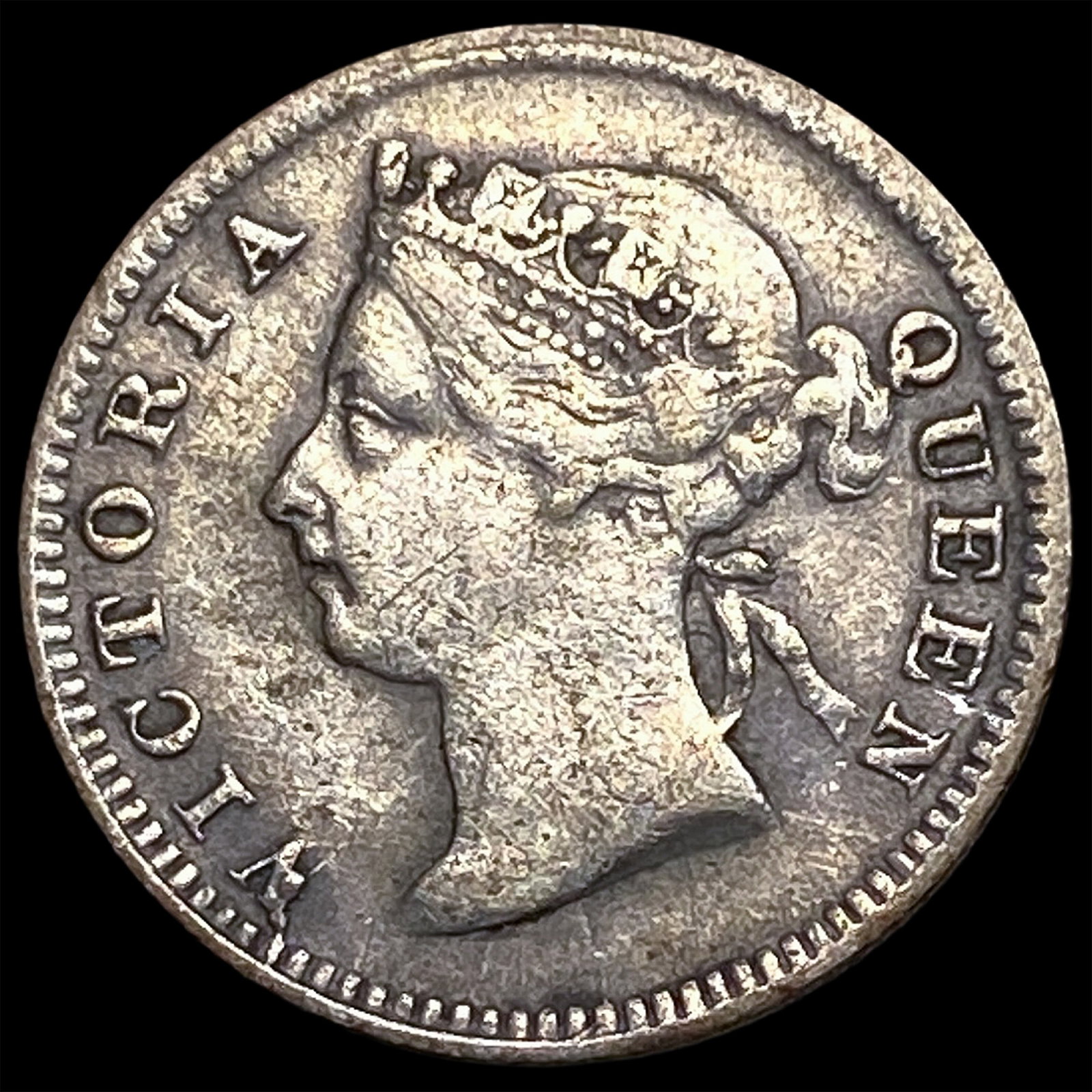 1897 Hong Kong Silver 5 Cents (1 of 2)