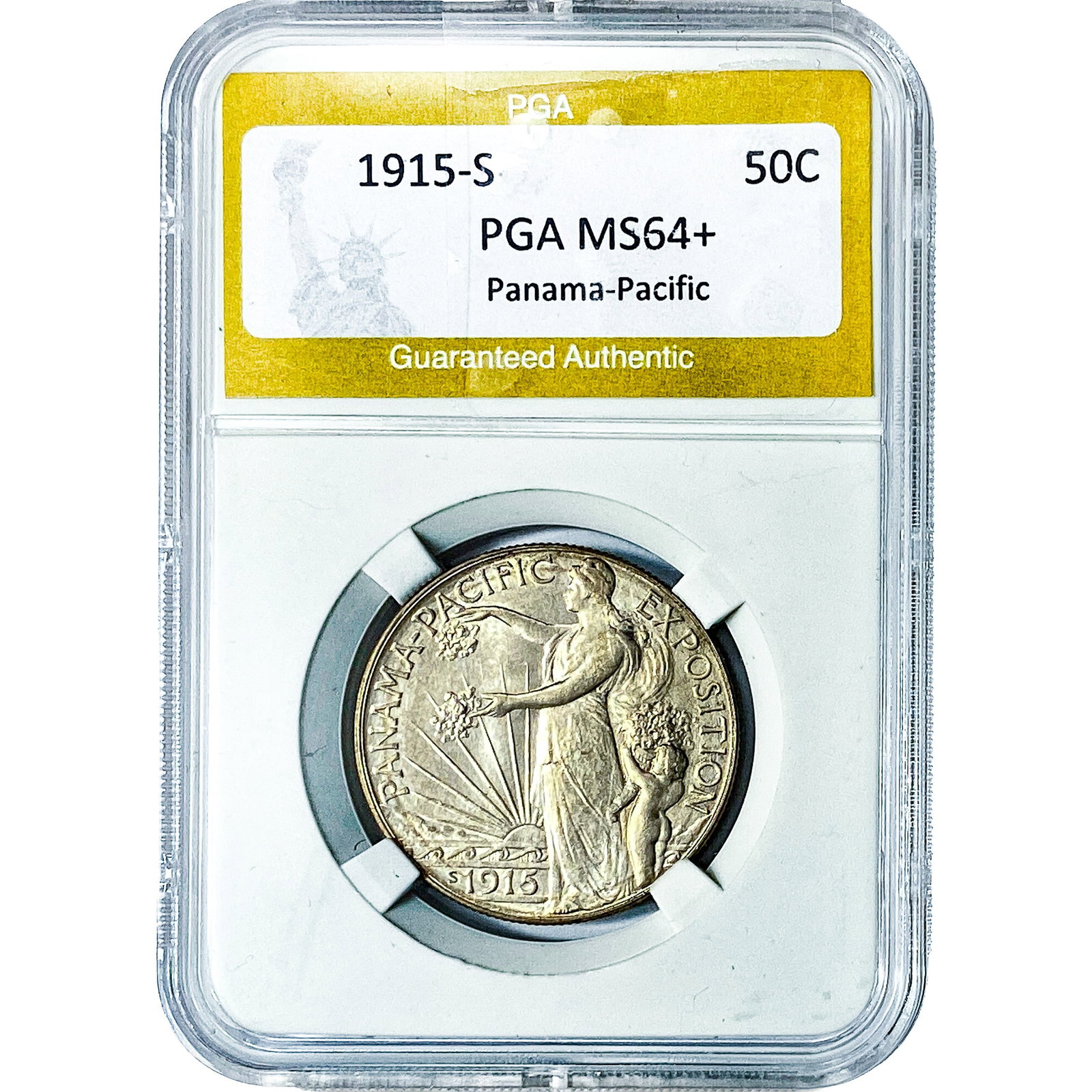 1915-S Panama-Pacific Half Dollar PGA MS64+ (1 of 2)