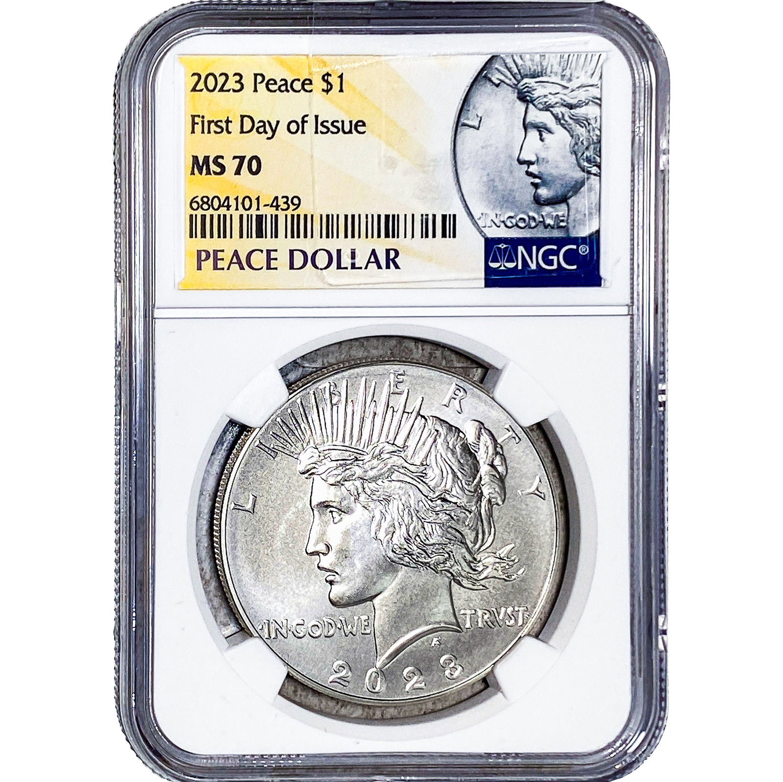 2023 Silver Peace Dollar NGC MS70 (1 of 2)