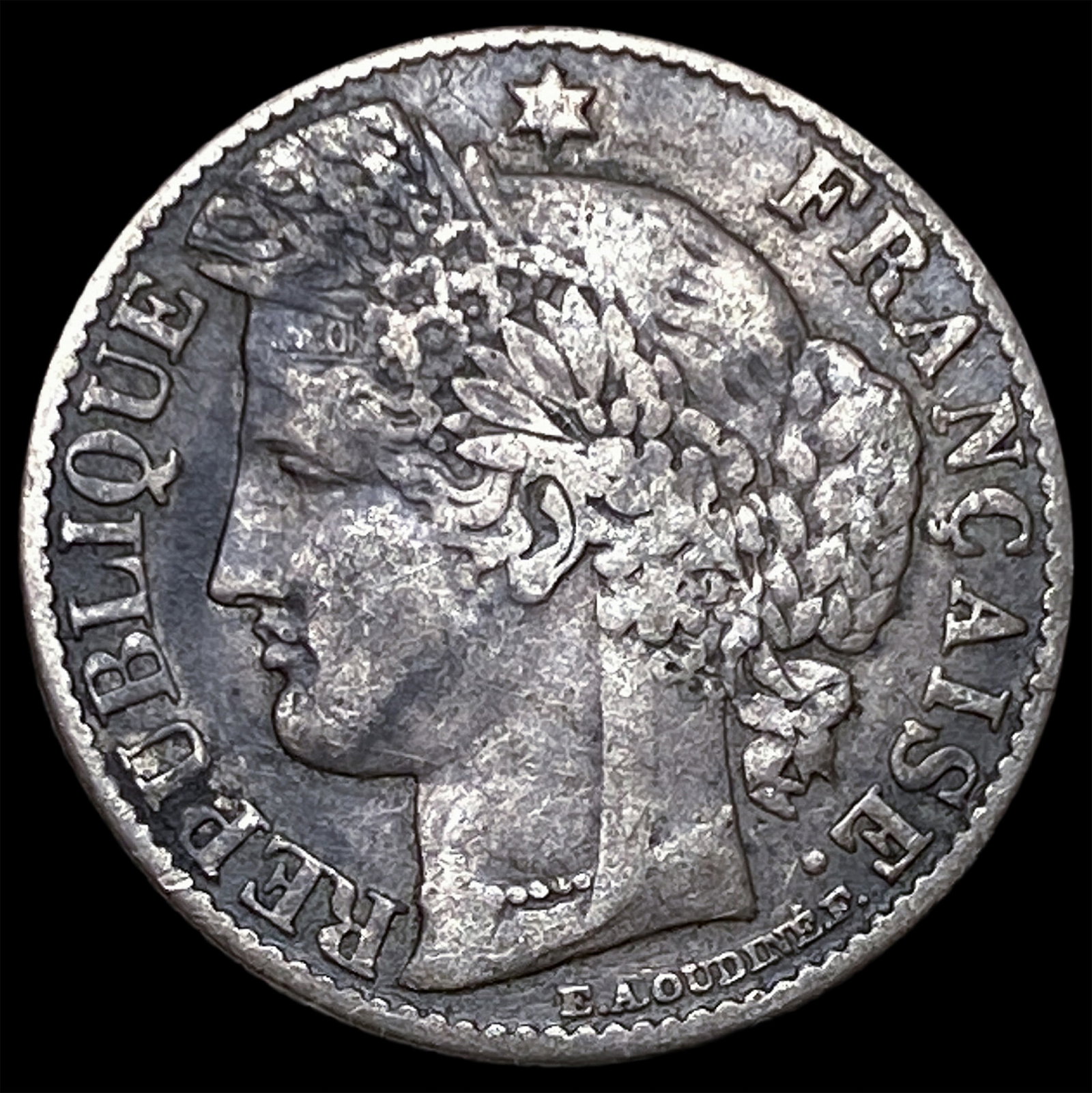 1888A France Silver 50 Centimes: 1888A France Silver 50 Centimes