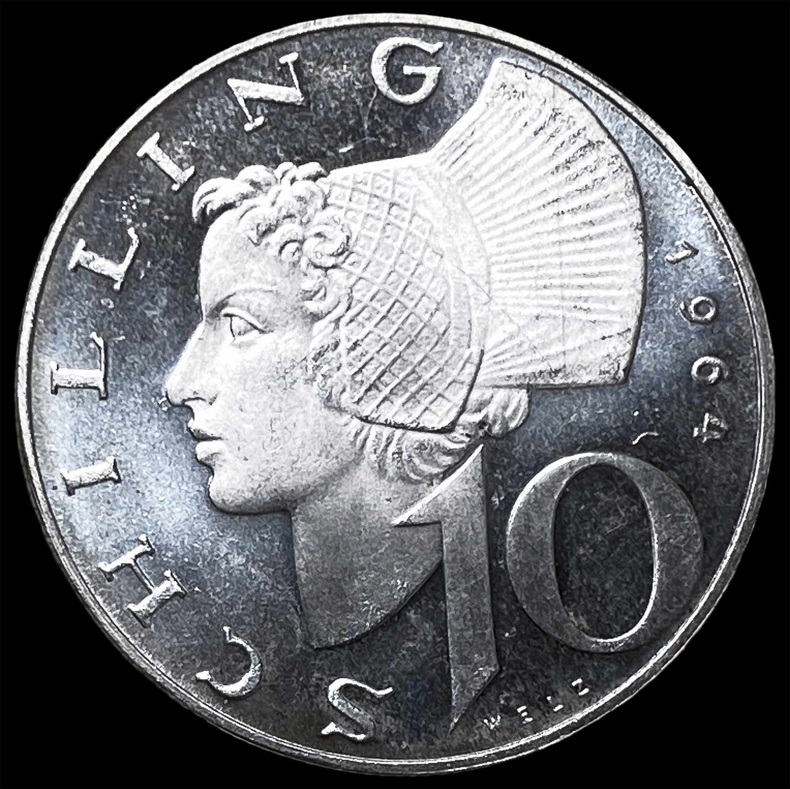 1964 Austria Silver 10 Schilling (1 of 2)