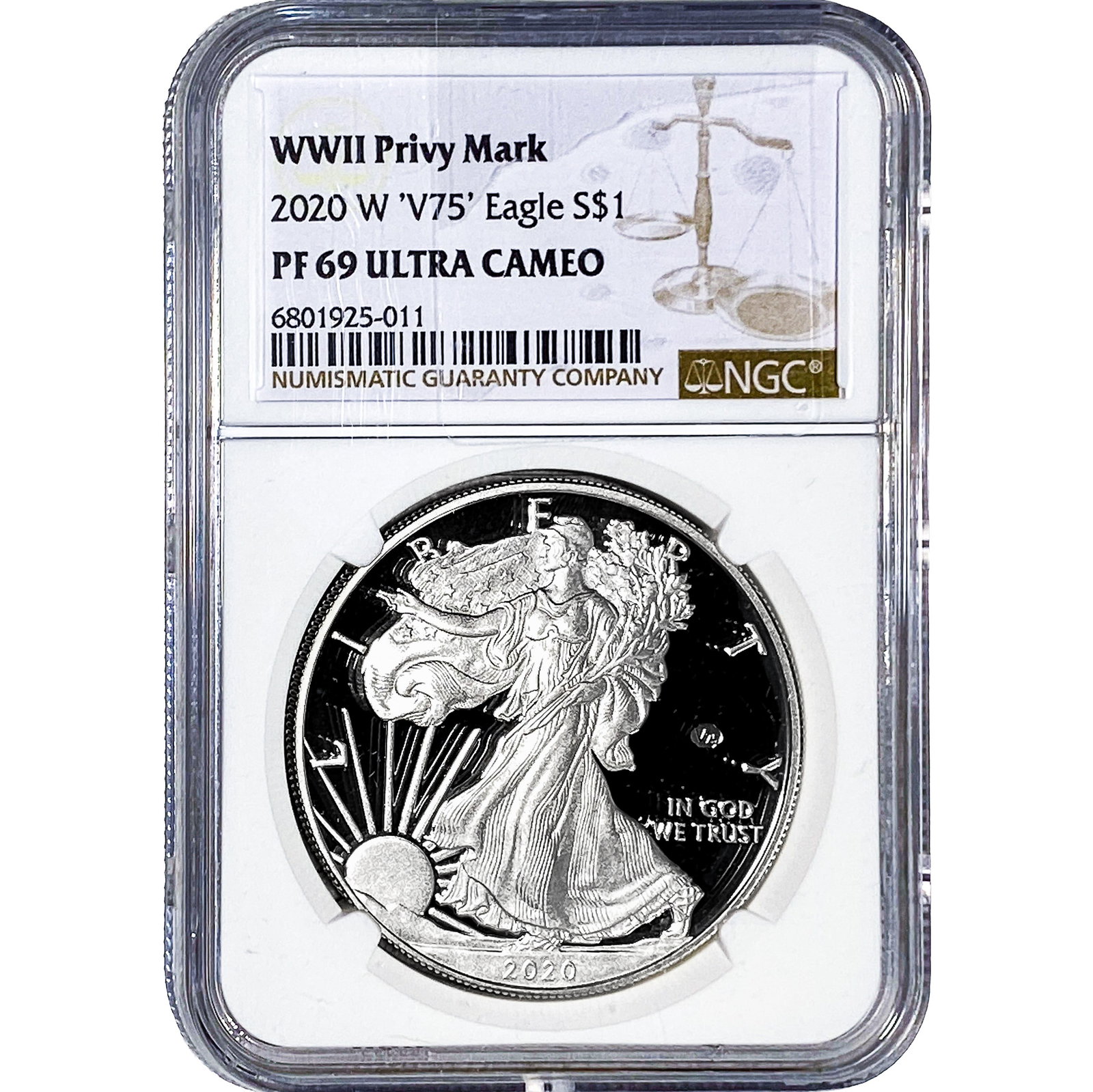 2020-W Silver Eagle NGC PF69 Ultra Cameo (1 of 2)