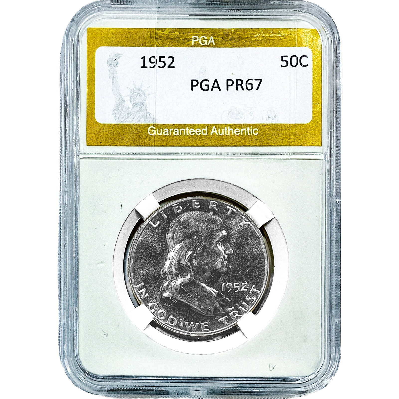 1952 Franklin Half Dollar PGA PR67: 1952 Franklin Half Dollar PGA PR67