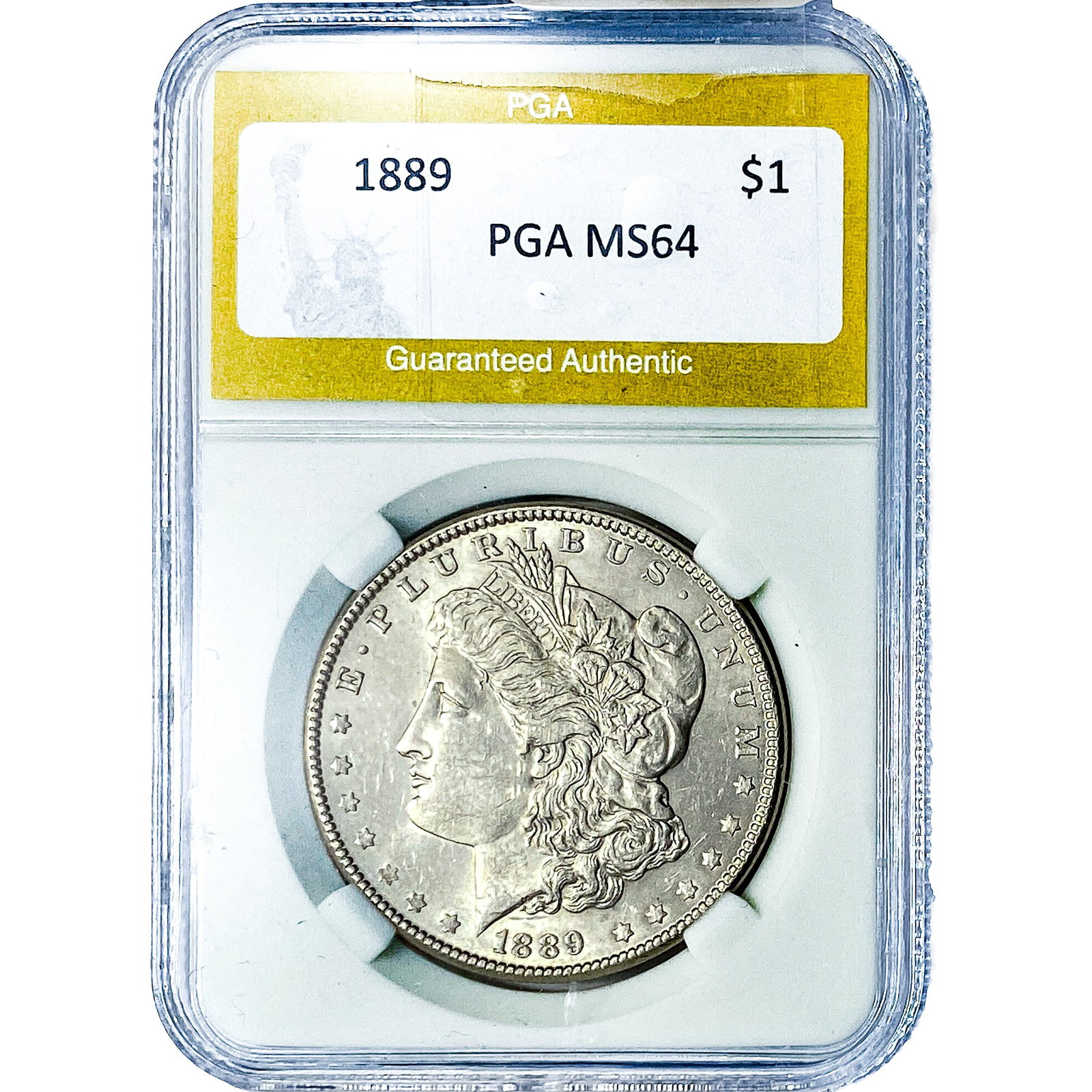 1889 Morgan Silver Dollar PGA MS64: 1889 Morgan Silver Dollar PGA MS64