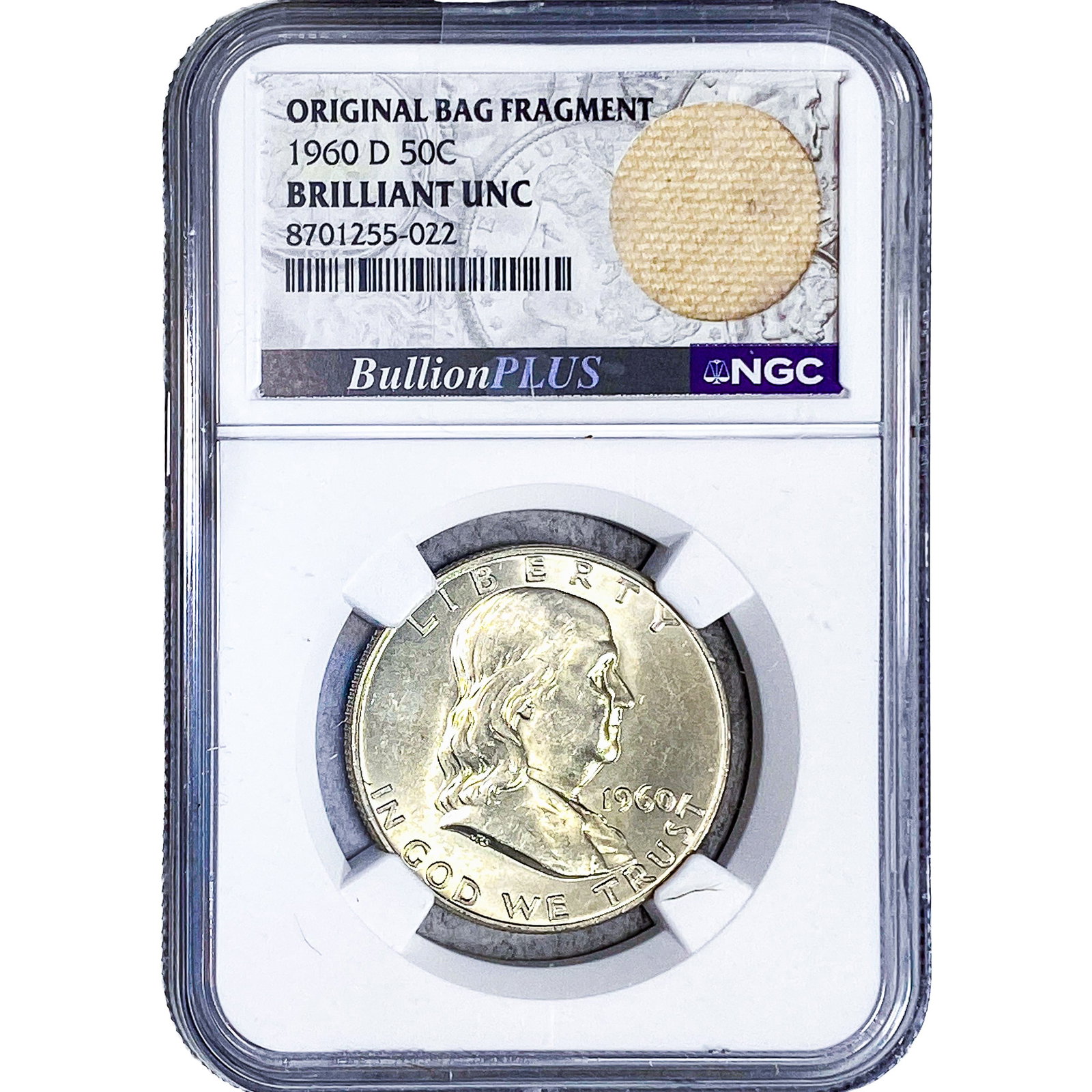 1960-D Franklin Half Dollar NGC BU: 1960-D Franklin Half Dollar NGC BU