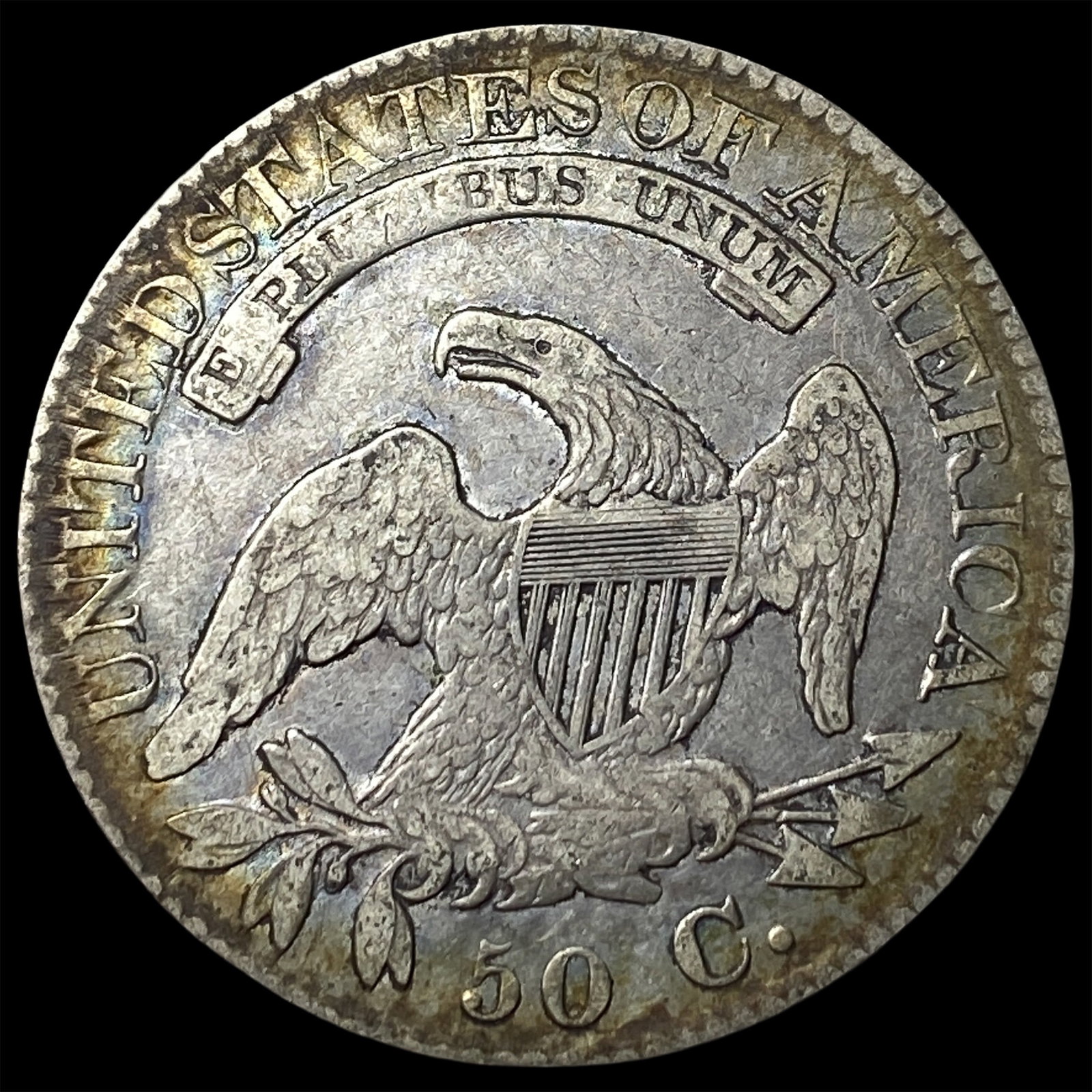 1824 Capped Bust Half Dollar ABOUT UNCIRCULATED - 2