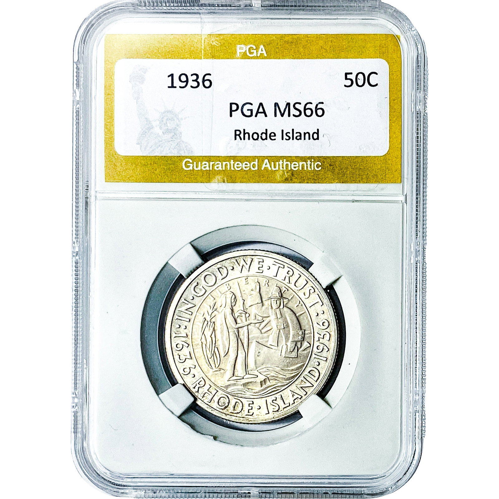 1936 Rhode Island Half Dollar PGA MS66 (1 of 2)