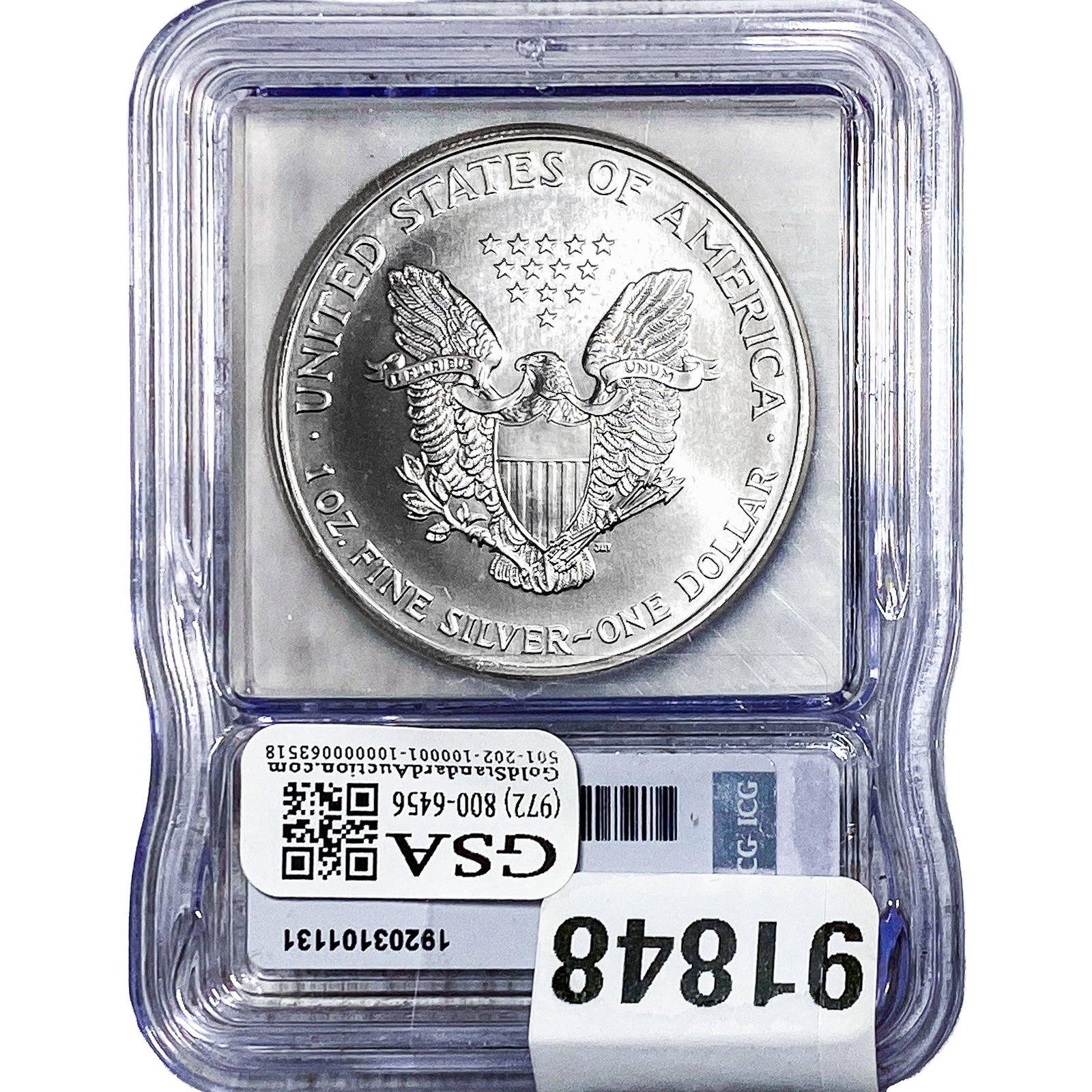 1999 Silver Eagle ICG MS69+ - 2