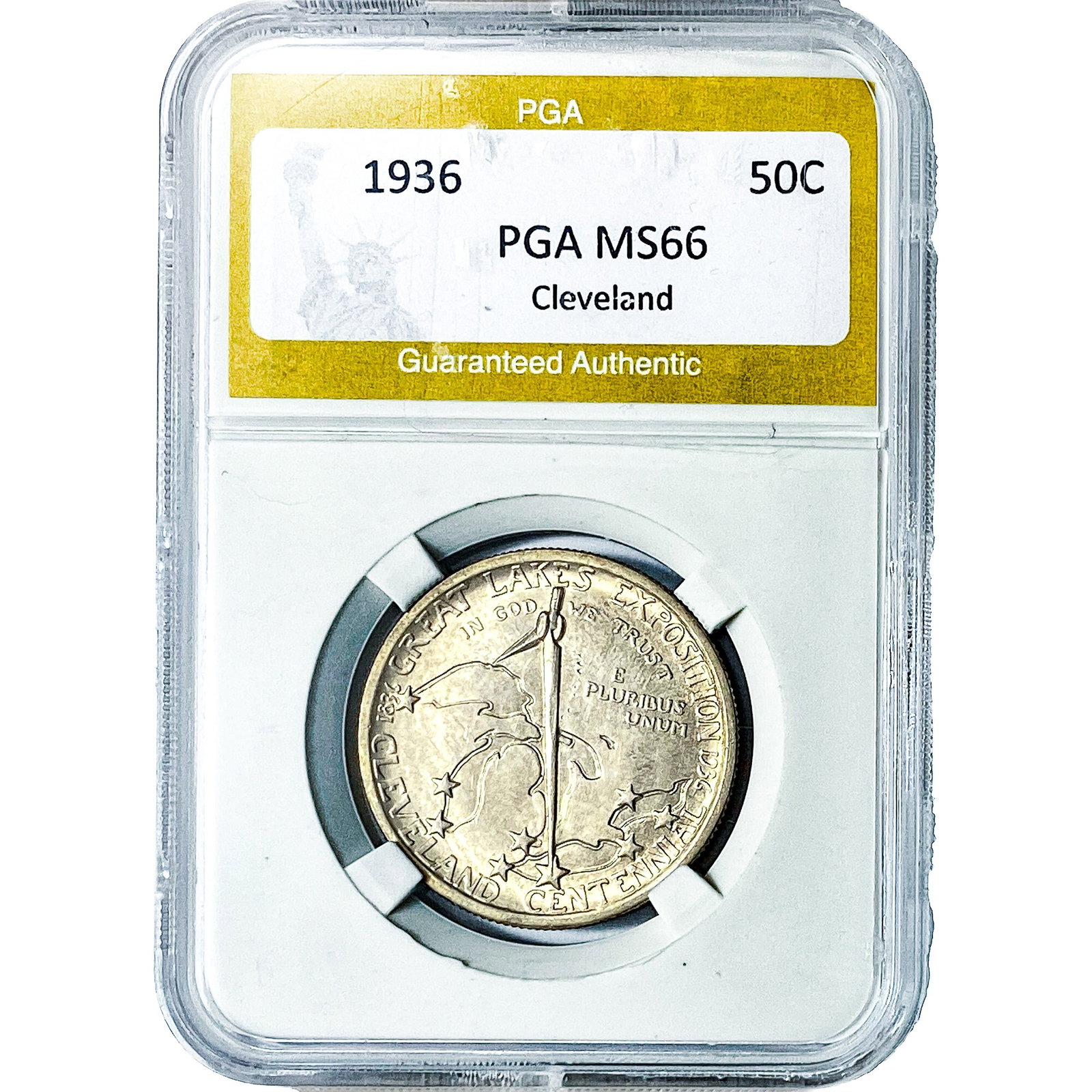 1936 Cleveland Half Dollar PGA MS66: 1936 Cleveland Half Dollar PGA MS66