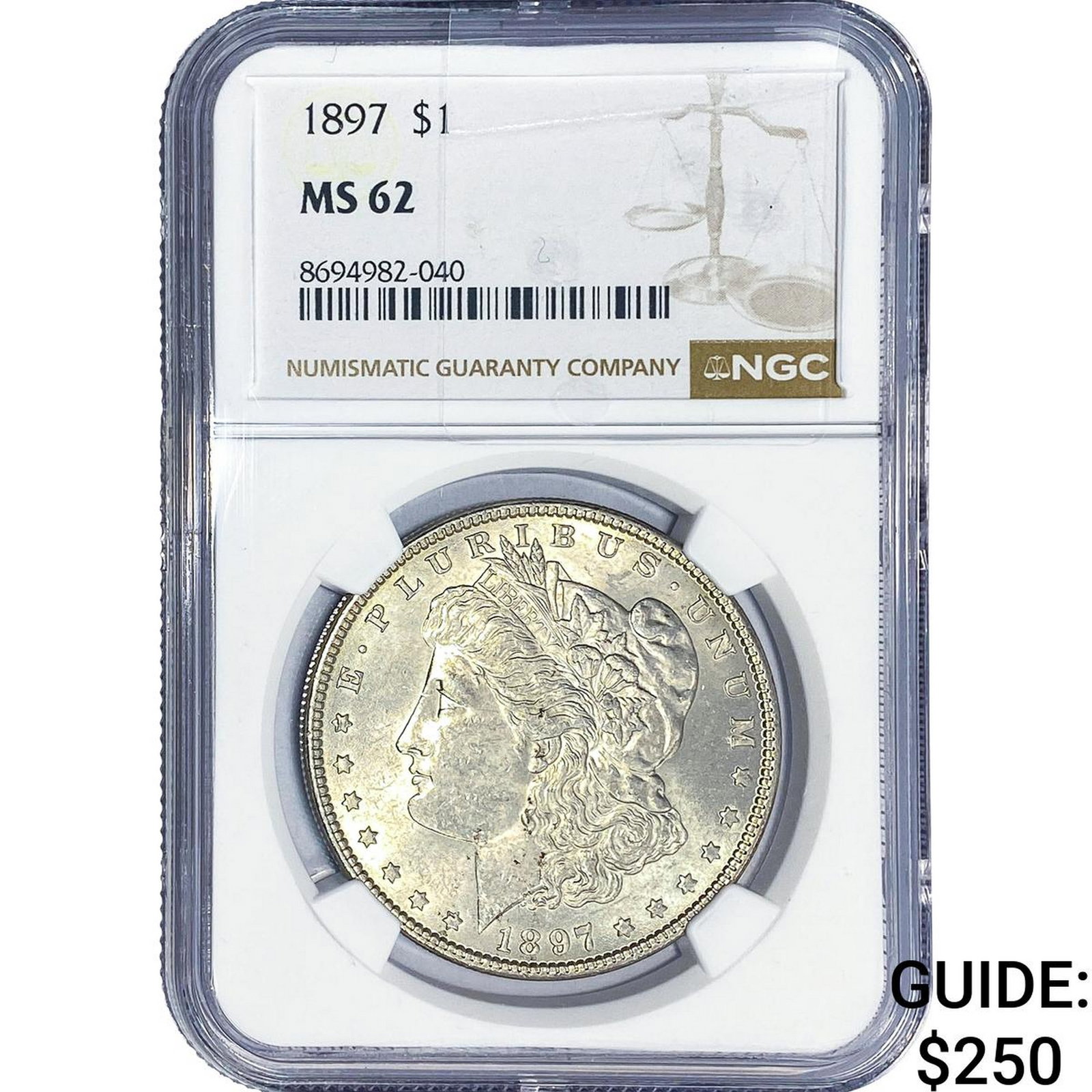 1897 Morgan Silver Dollar NGC MS62 (1 of 2)