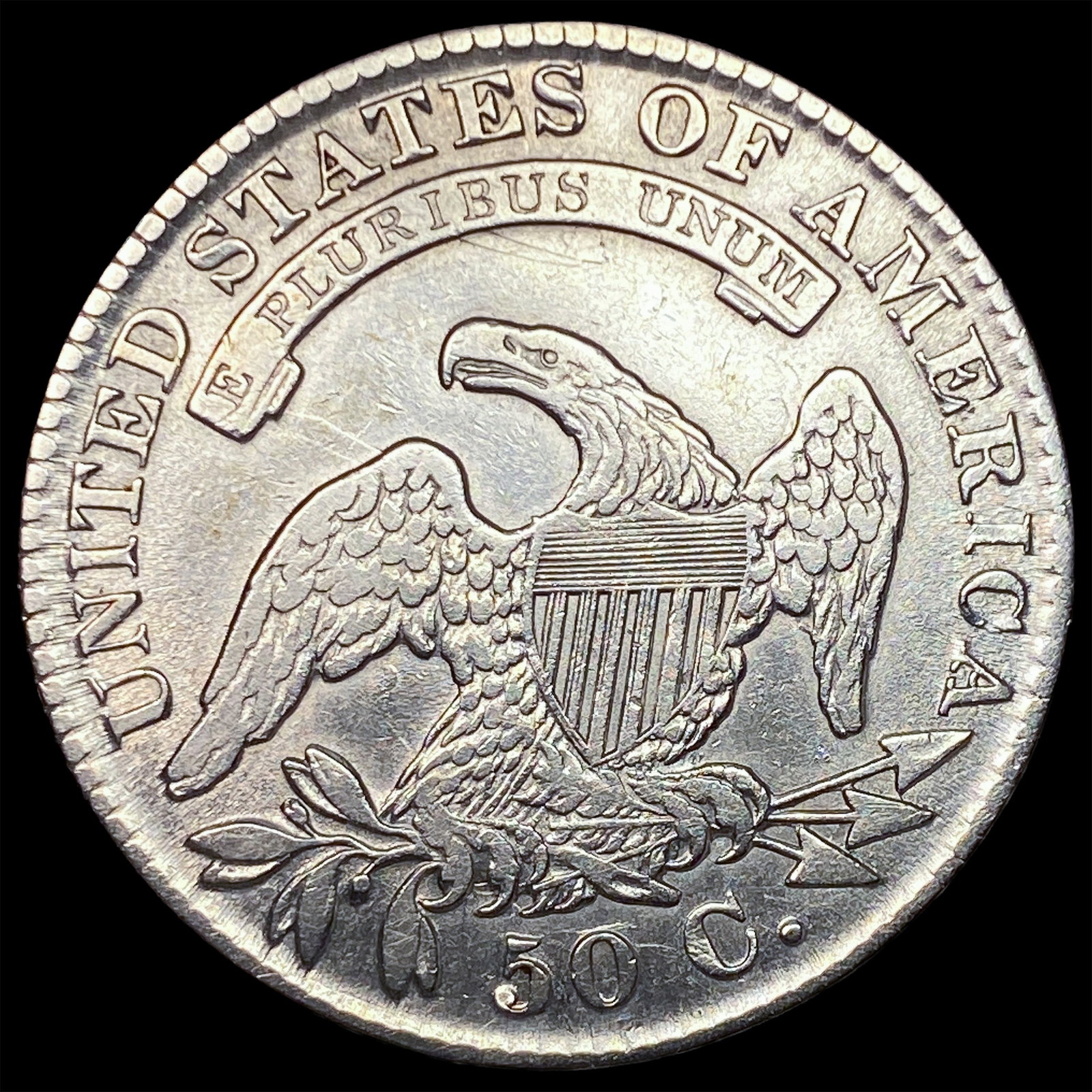 1830 Capped Bust Half Dollar ABOUT UNCIRCULATED - 2