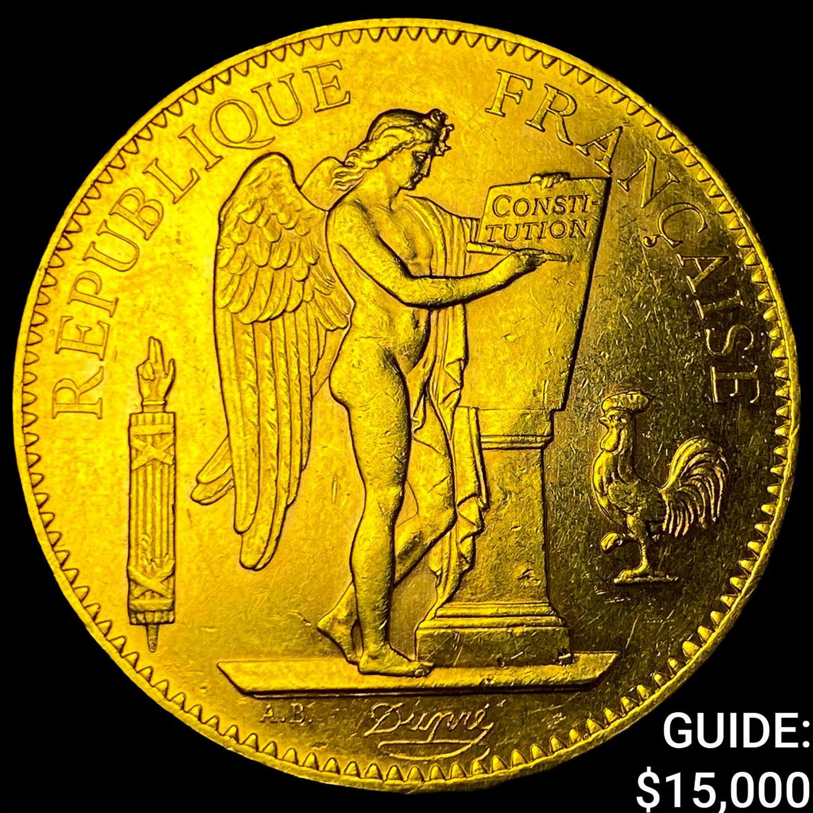 1906A France Gold 100 Francs .9334oz AGW: 1906A France Gold 100 Francs .9334oz AGW