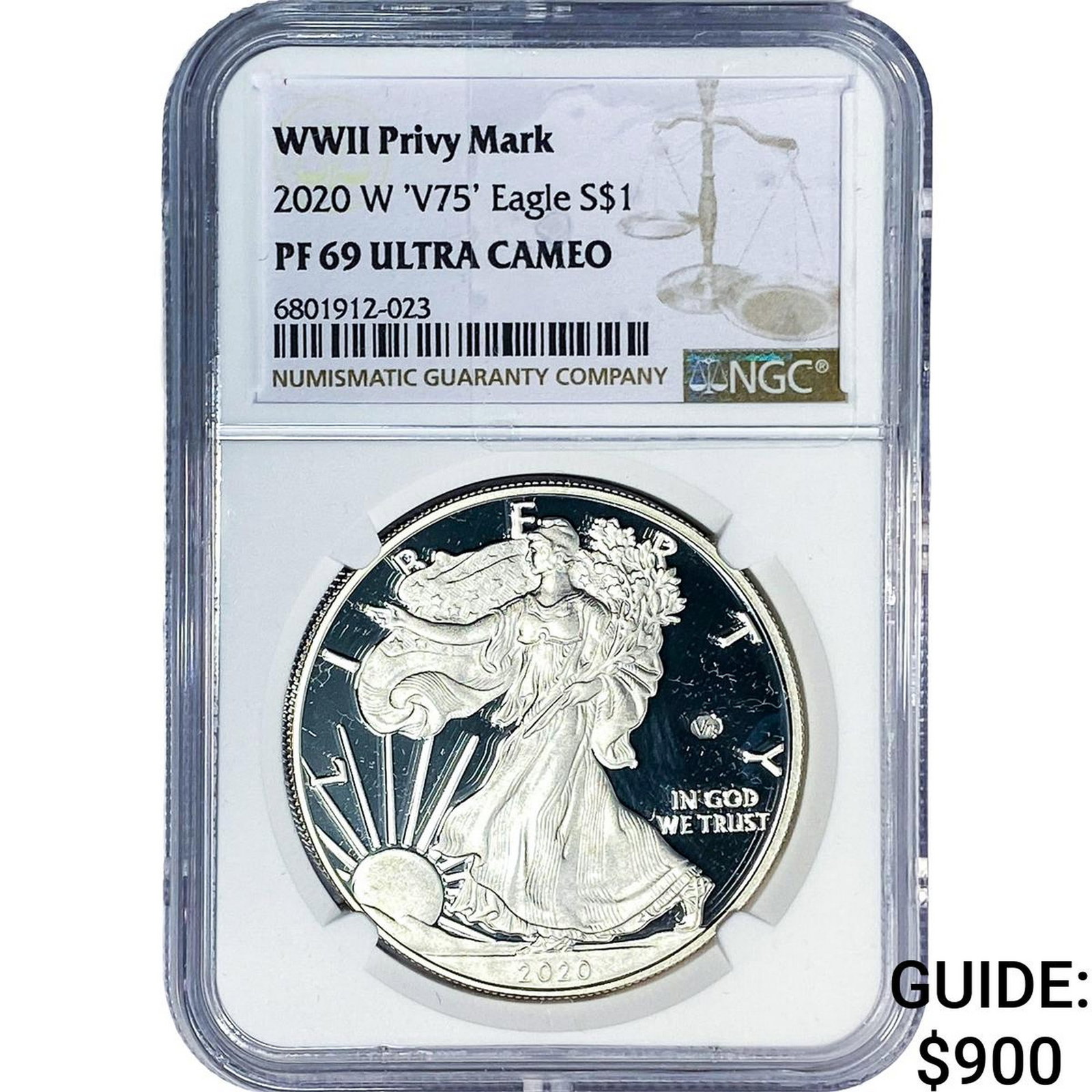 2020-W Silver Eagle NGC PF69 Ultra Cameo (1 of 2)