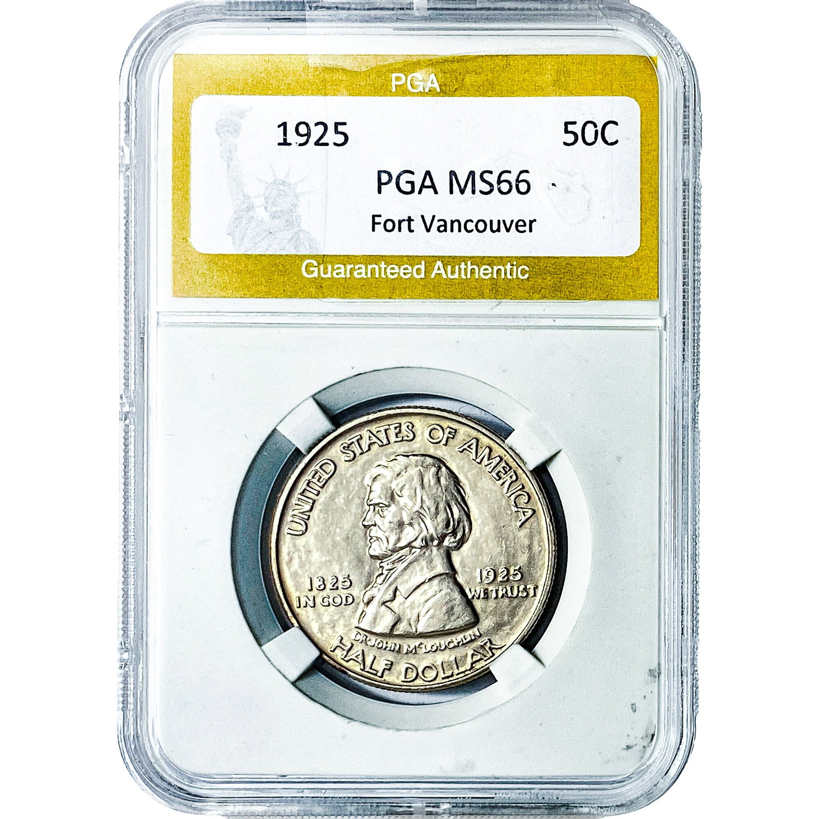 1925 50C Fort Vancouver PGA MS66: 1925 50C Fort Vancouver PGA MS66