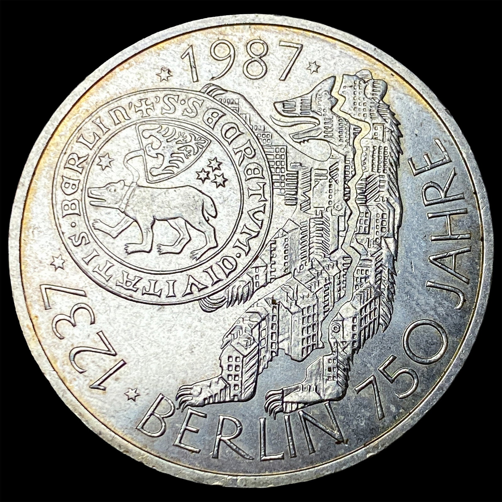 1987J Germany Silver 10 Mark: 1987J Germany Silver 10 Mark