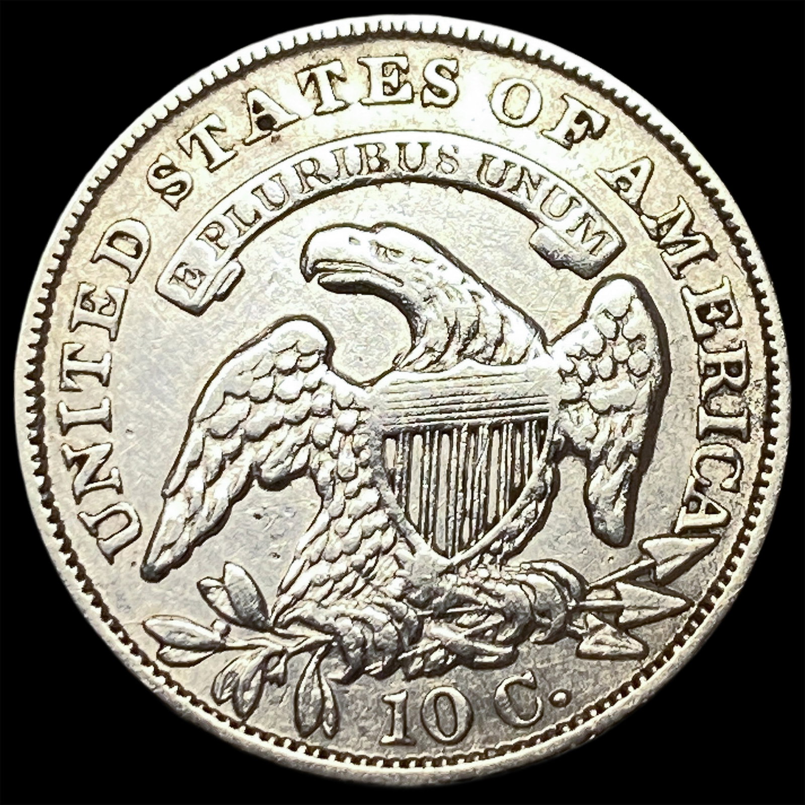 1834 Capped Bust Dime CLOSELY UNCIRCULATED - 2