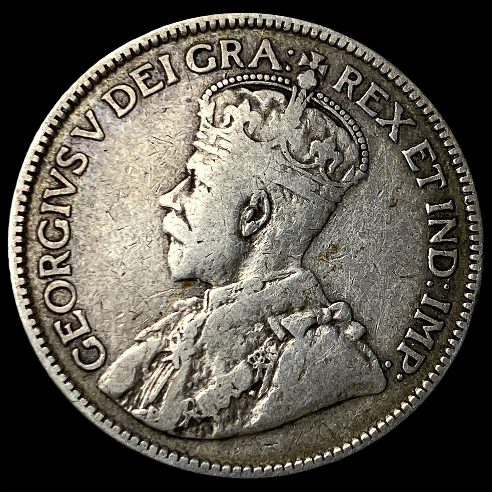 1917 Newfoundland Silver 25 Cents: 1917 Newfoundland Silver 25 Cents
