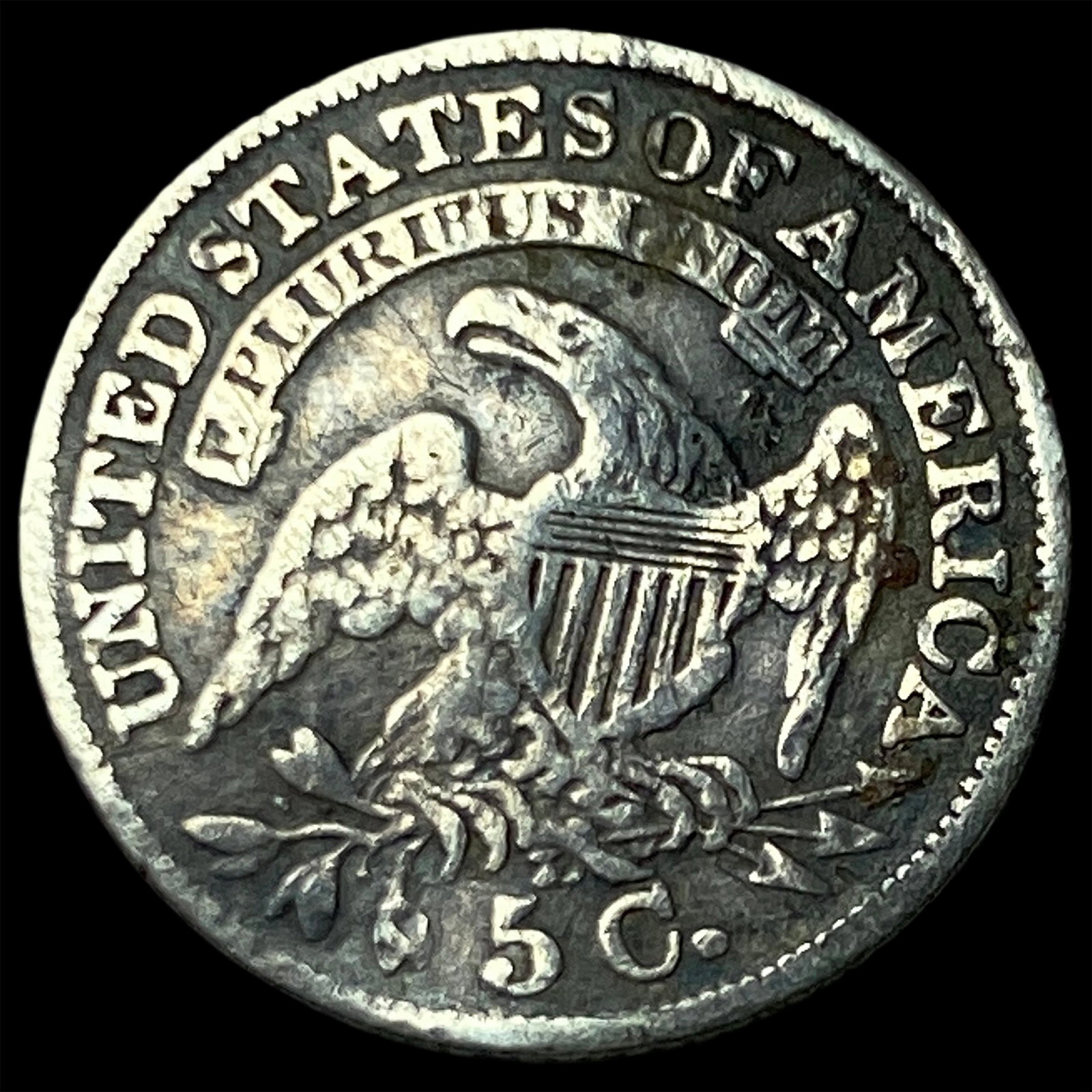 1833 Capped Bust Half Dime LIGHTLY CIRCULATED - 2