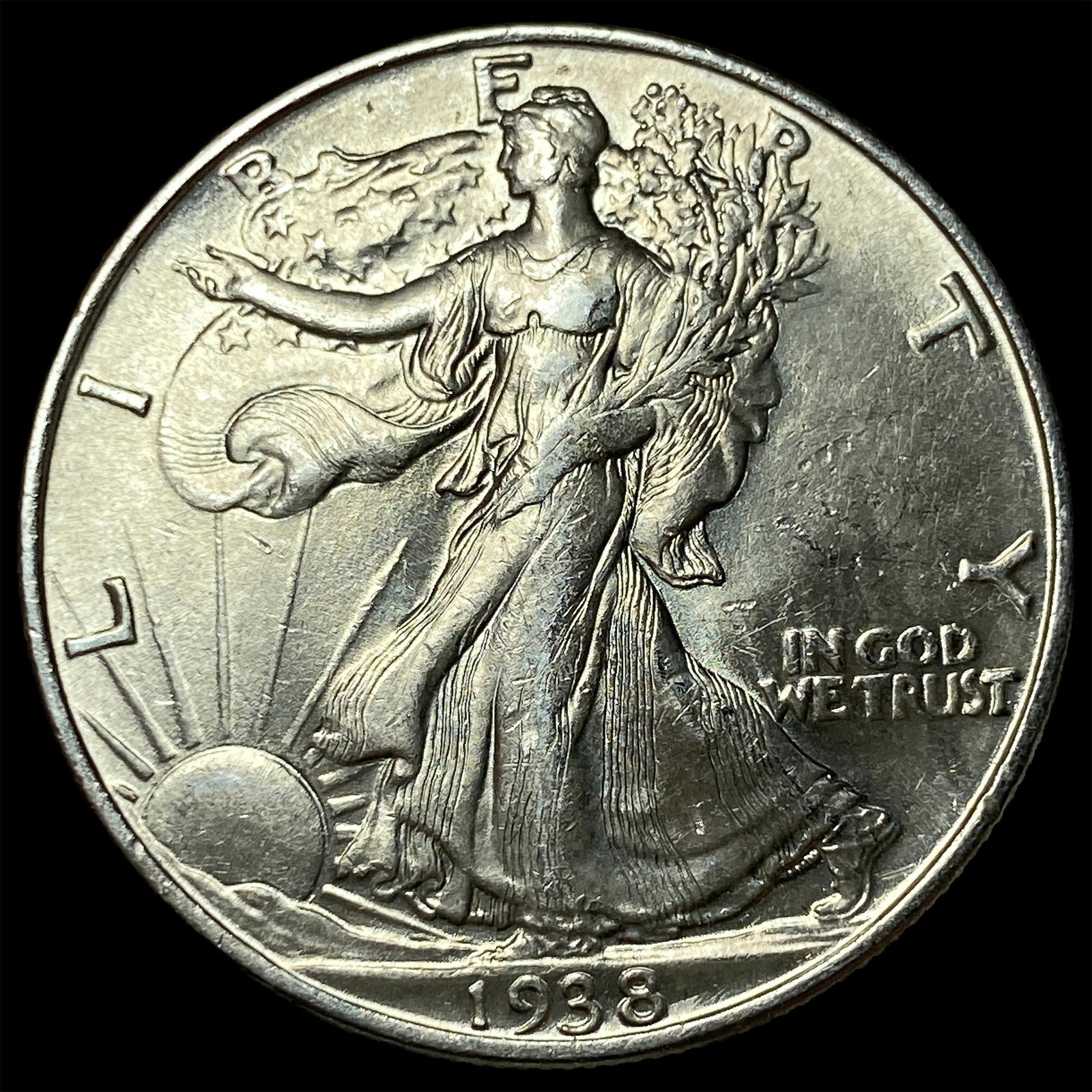 1938 Walking Liberty Half Dollar UNCIRCULATED: 1938 Walking Liberty Half Dollar UNCIRCULATED