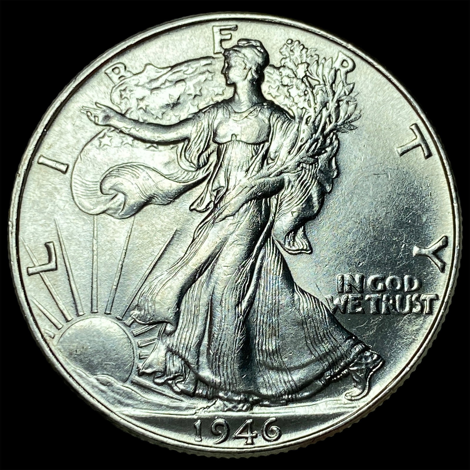 1946 Walking Liberty Half Dollar GEM BU: 1946 Walking Liberty Half Dollar GEM BU