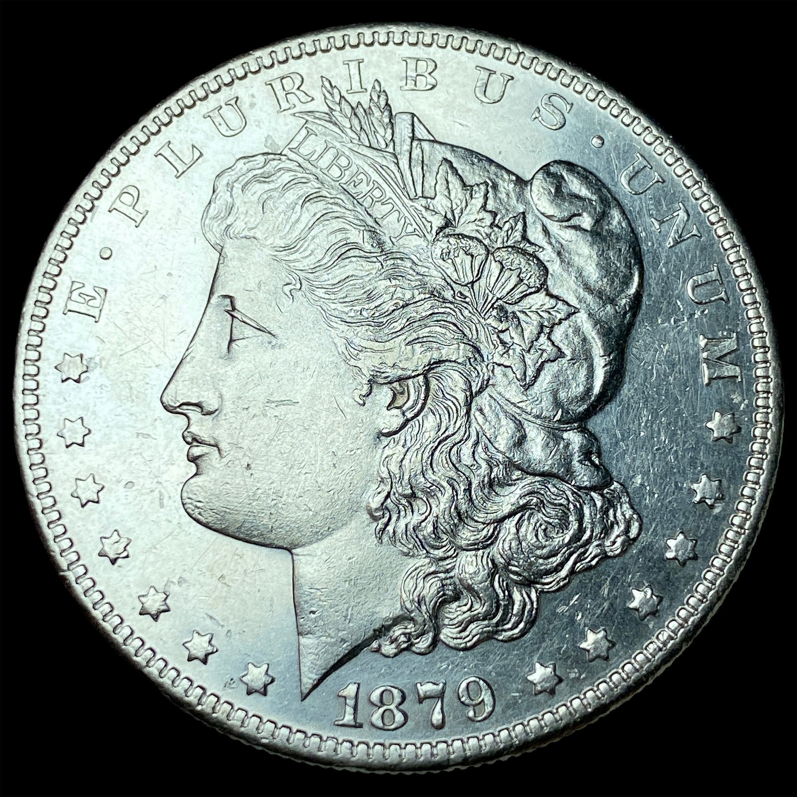 1879-S Silver Morgan Dollar CHOICE BU (1 of 2)