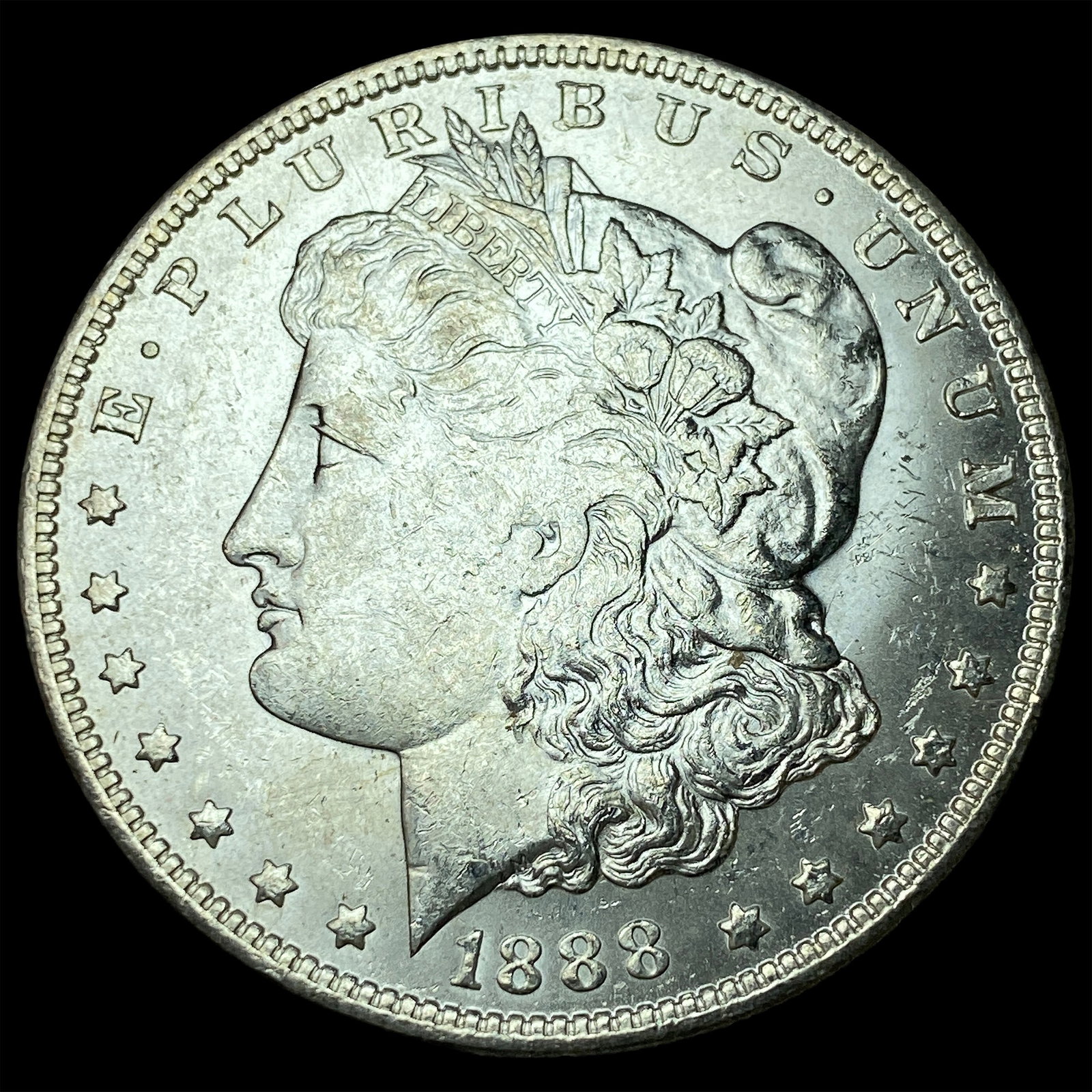 1888-S Silver Morgan Dollar CHOICE AU: 1888-S Silver Morgan Dollar CHOICE AU