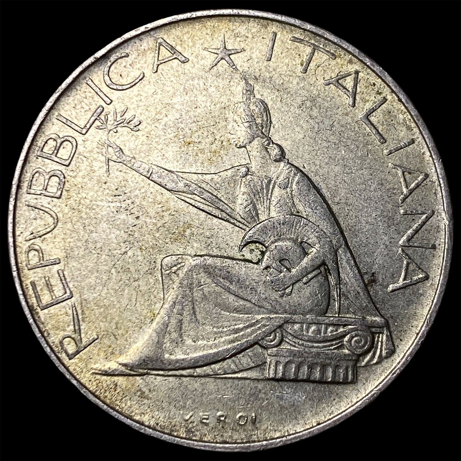 1961 Italy Silver 500 Lire: 1961 Italy Silver 500 Lire