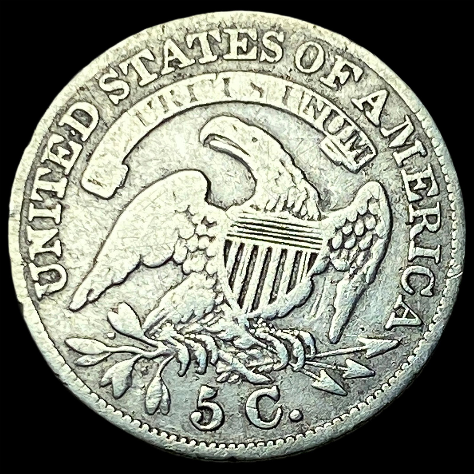 1834 Capped Bust Half Dime LIGHTLY CIRCULATED - 2