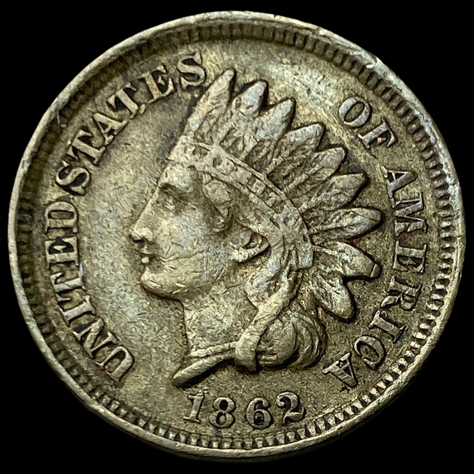 1862 Indian Head Cent NEARLY UNCIRCULATED (1 of 2)