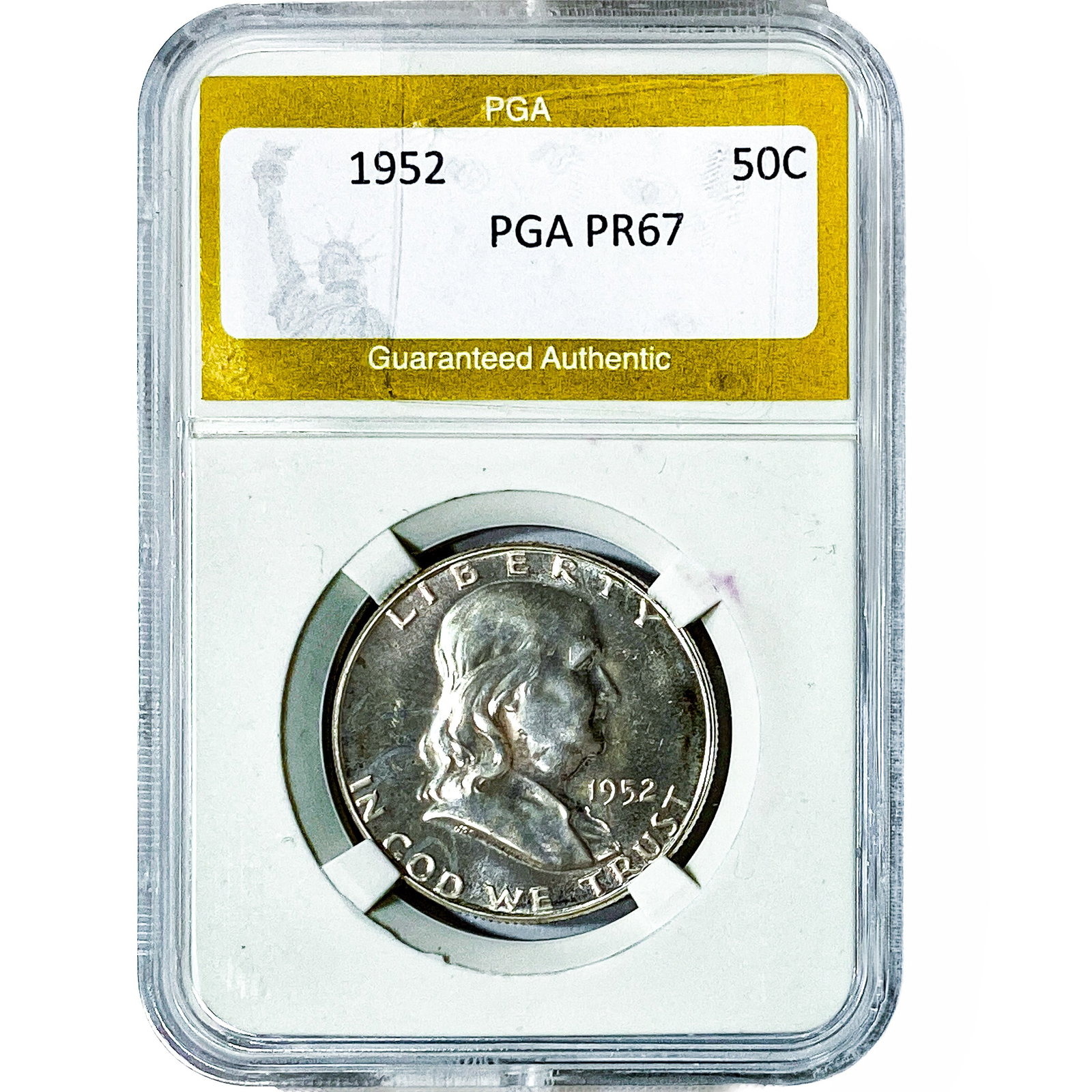 1952 Franklin Half Dollar PGA PR67: 1952 Franklin Half Dollar PGA PR67