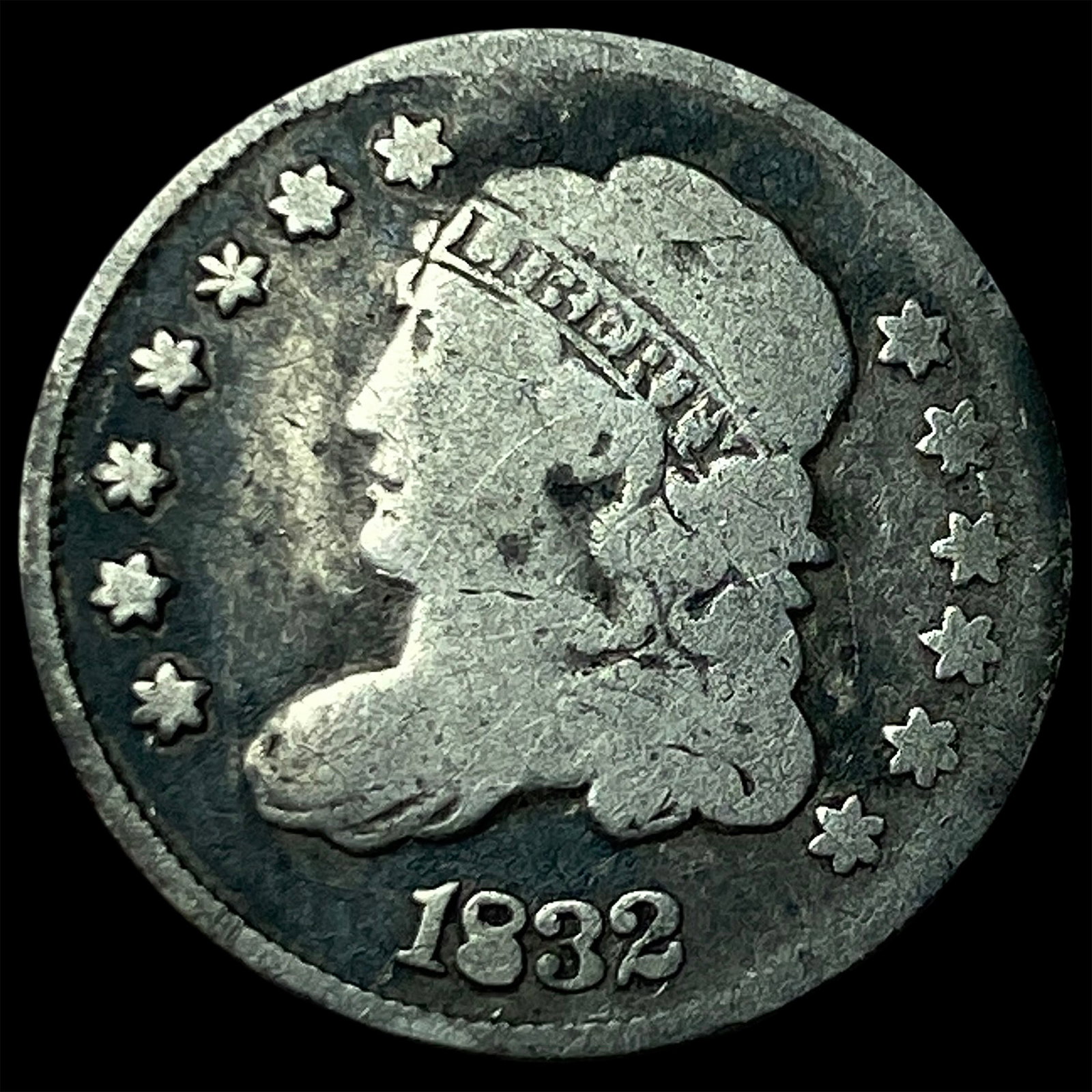 1832 Capped Bust Half Dime NICELY CIRCULATED (1 of 2)