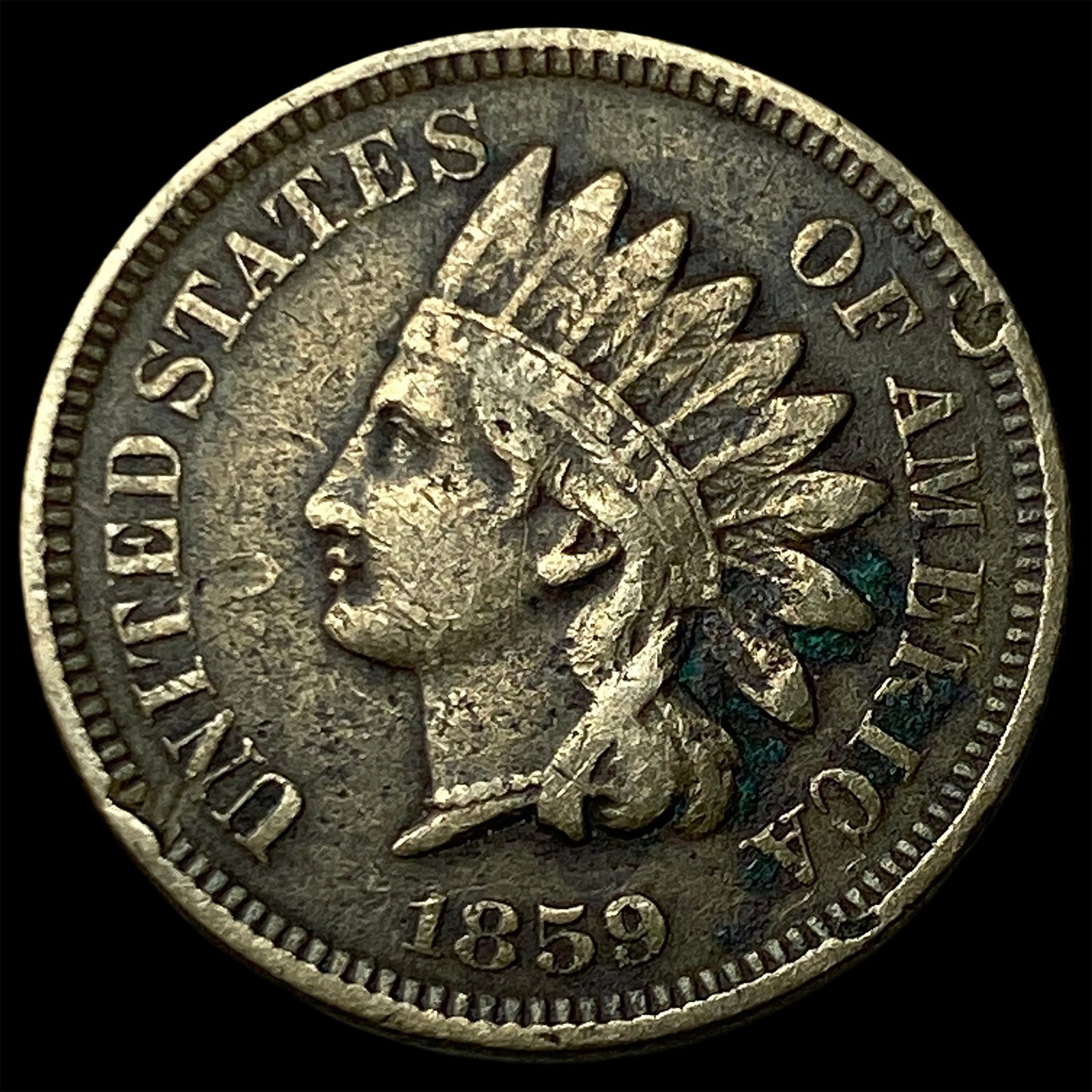 1859 Indian Head Cent LIGHTLY CIRCULATED: 1859 Indian Head Cent LIGHTLY CIRCULATED