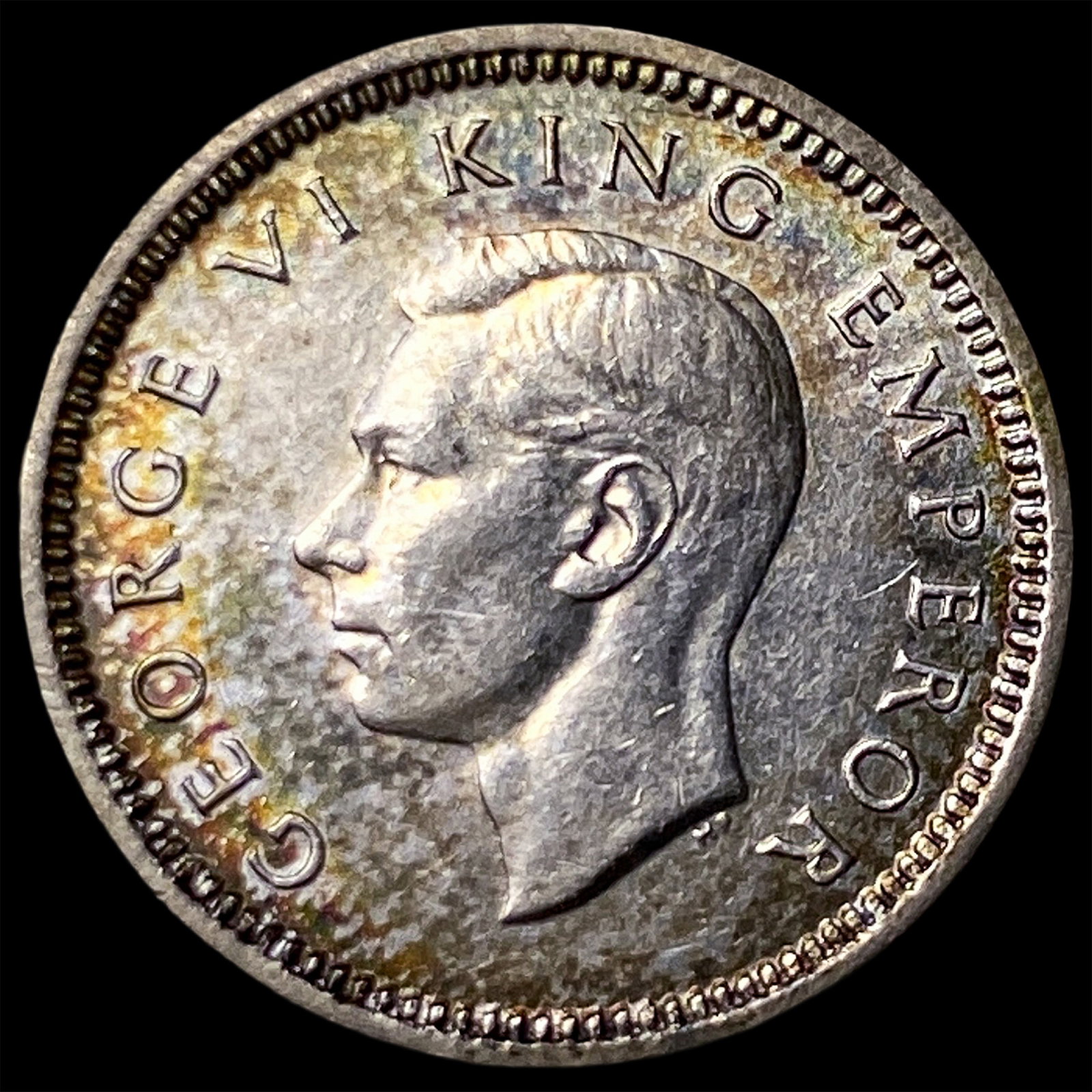 1939 New Zealand Silver 3 Pence (1 of 2)