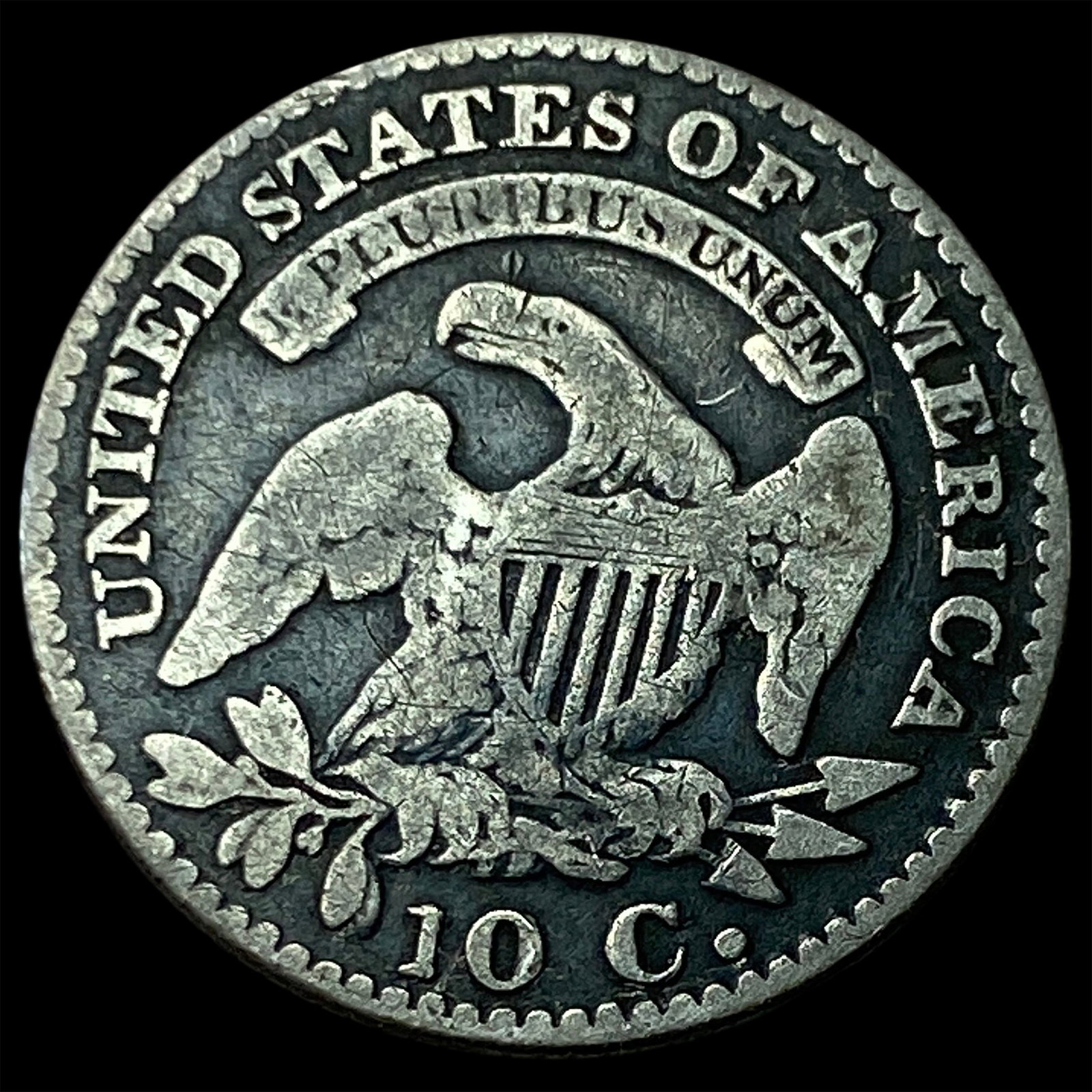 1829 Capped Bust Dime LIGHTLY CIRCULATED - 2