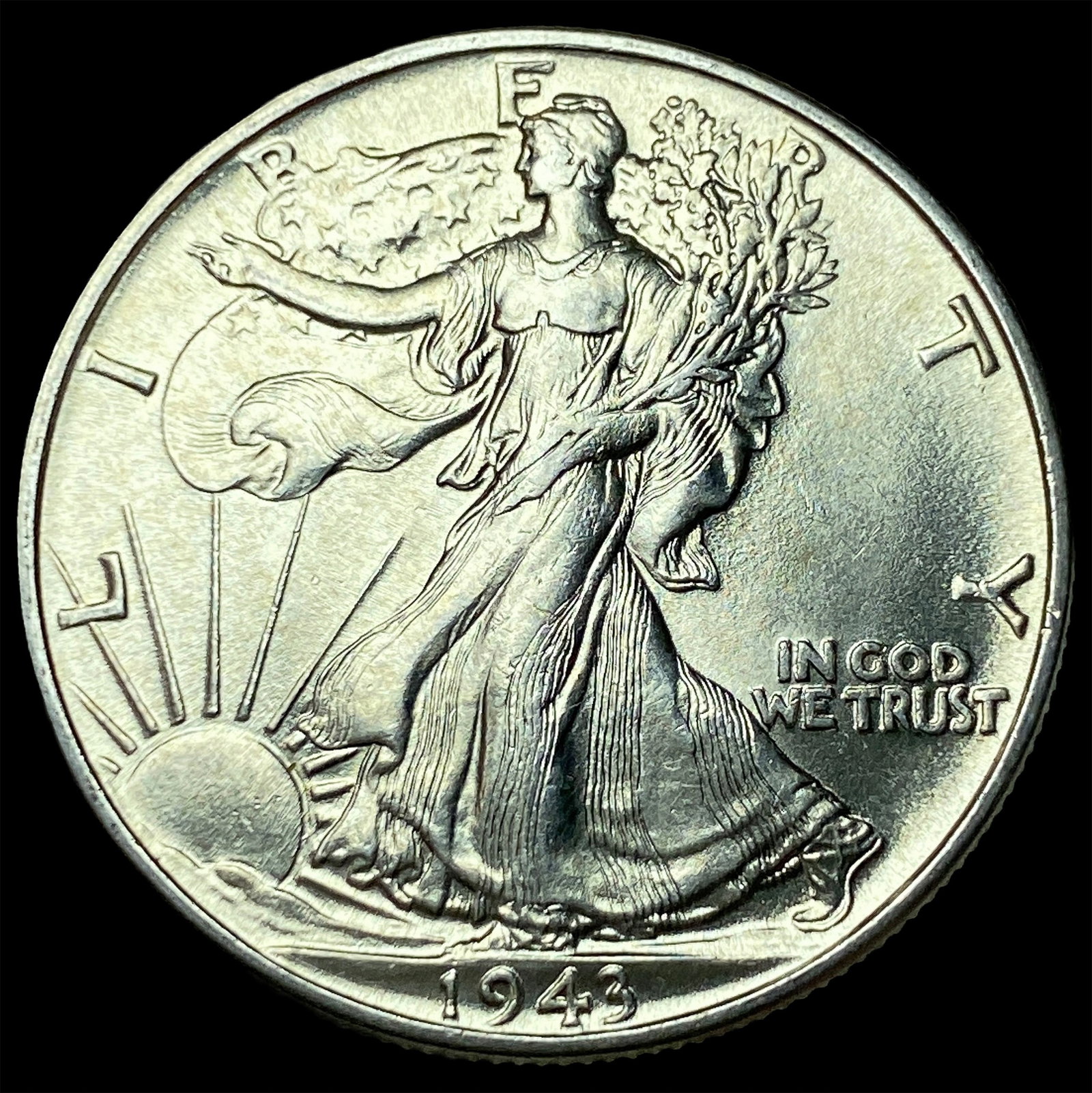 1943-S Silver Half Dollar CHOICE BU: 1943-S Silver Half Dollar CHOICE BU