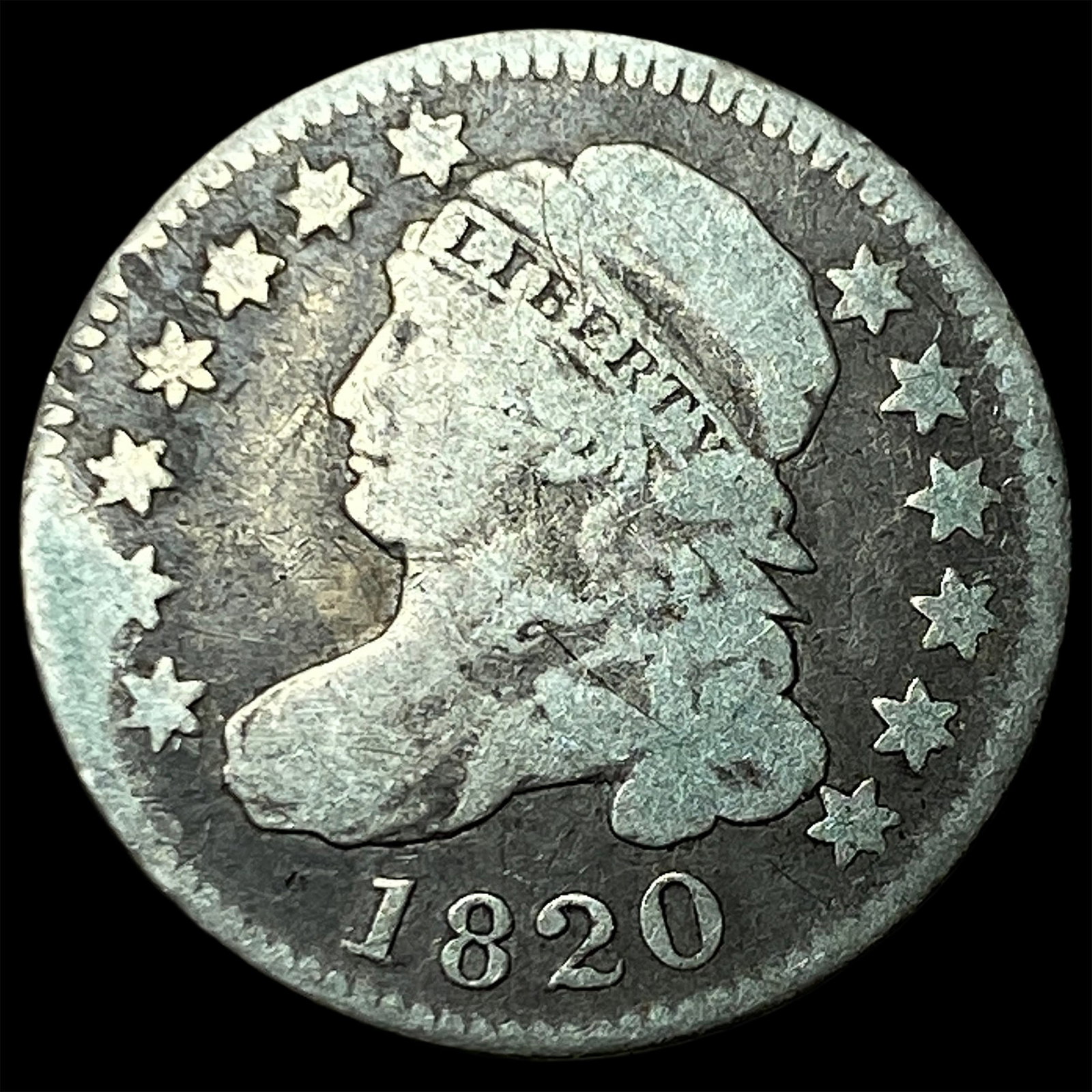 1820 Capped Bust Dime NICELY CIRCULATED (1 of 2)