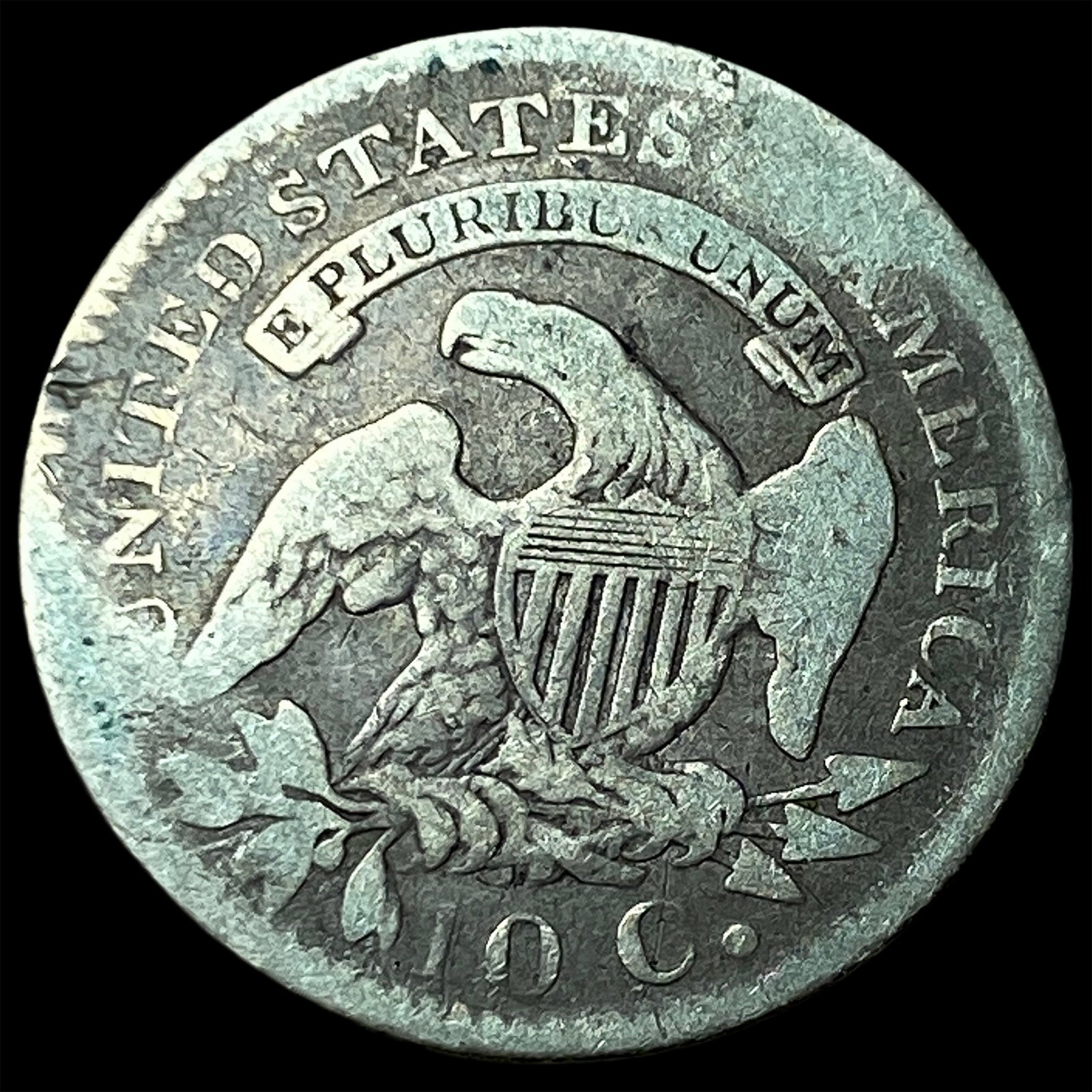 1820 Capped Bust Dime NICELY CIRCULATED - 2