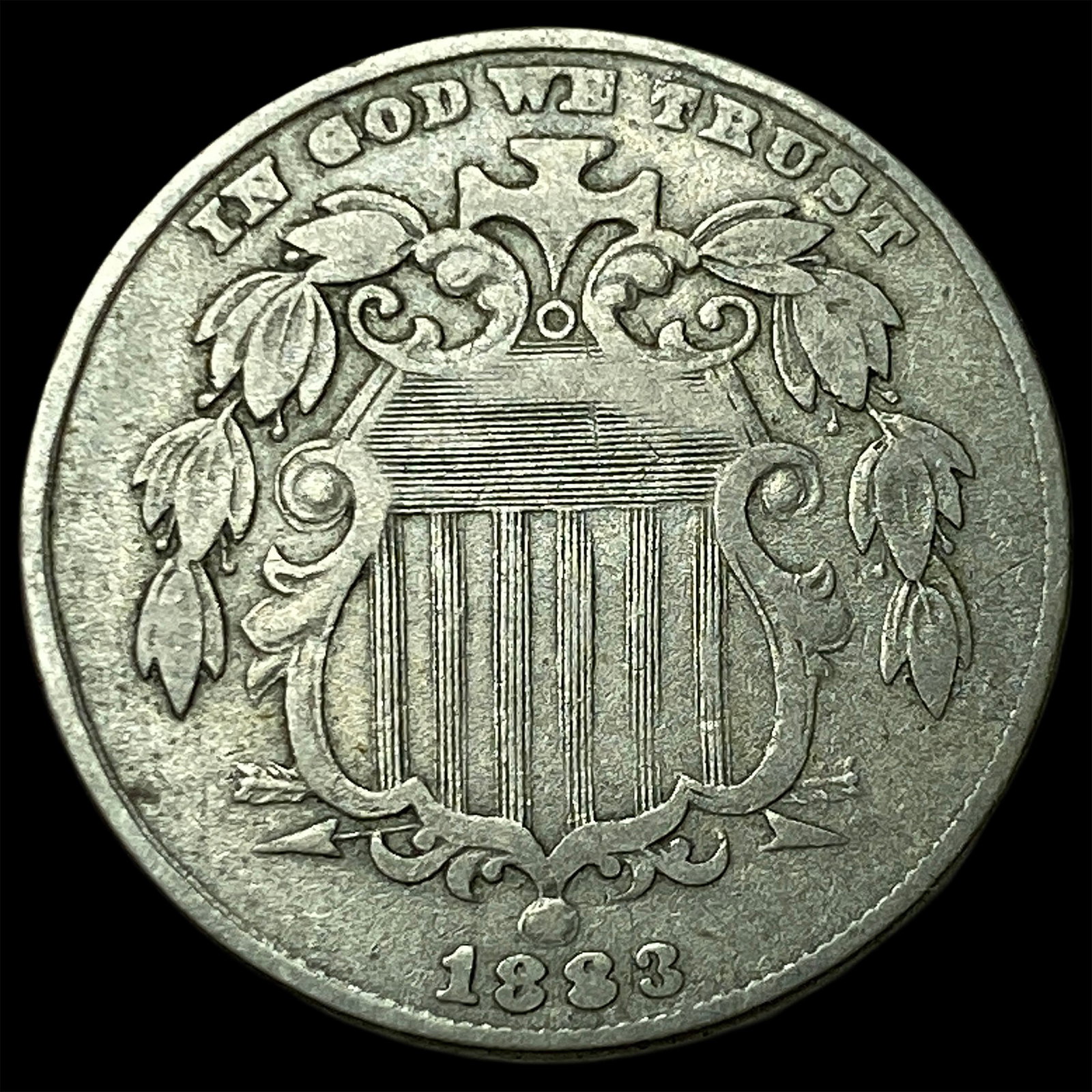 1883 Shield Nickel LIGHTLY CIRCULATED: 1883 Shield Nickel LIGHTLY CIRCULATED