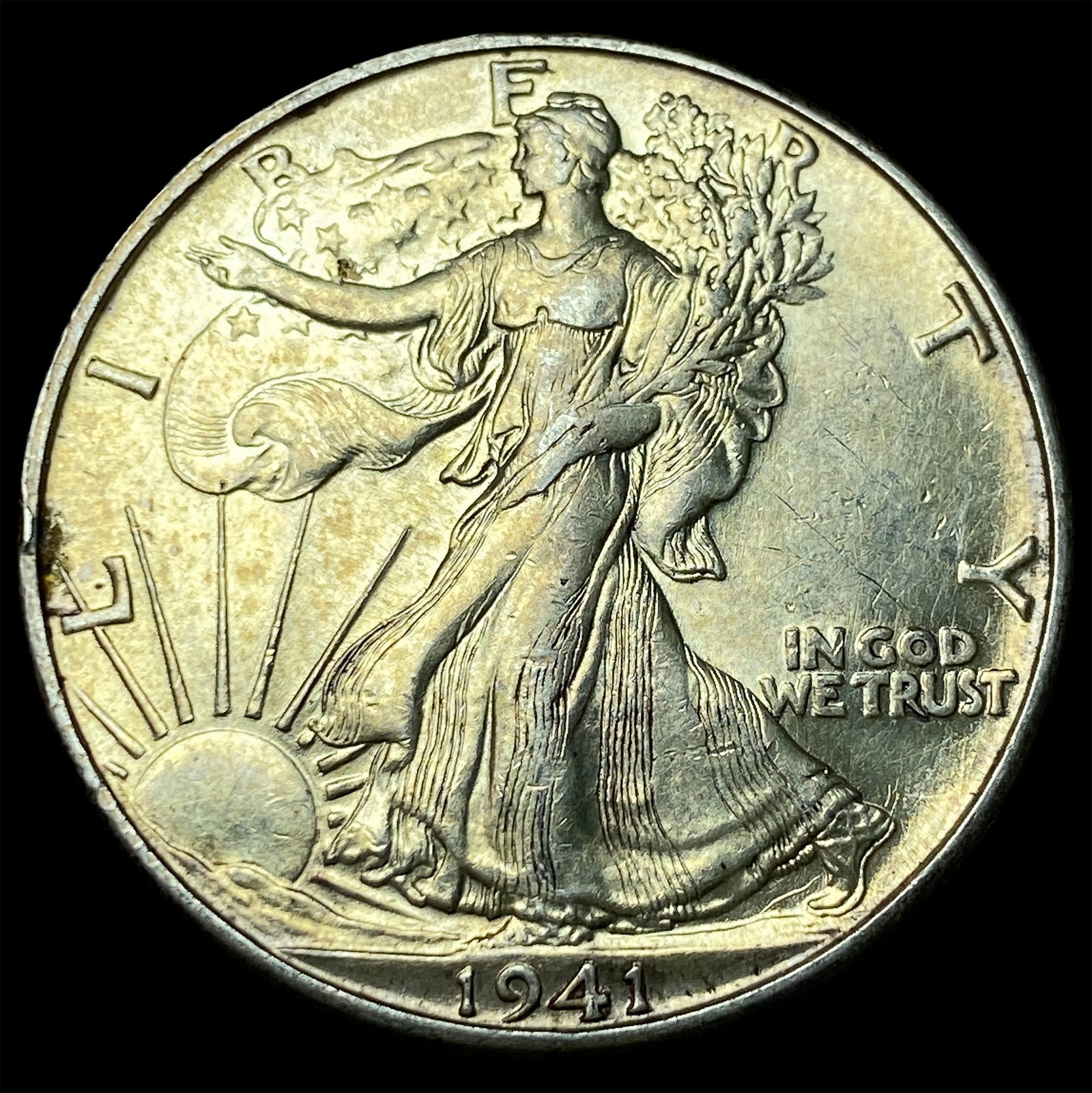 1941-D Silver Walking Liberty Half Dollar GEM BU: 1941-D Silver Walking Liberty Half Dollar GEM BU